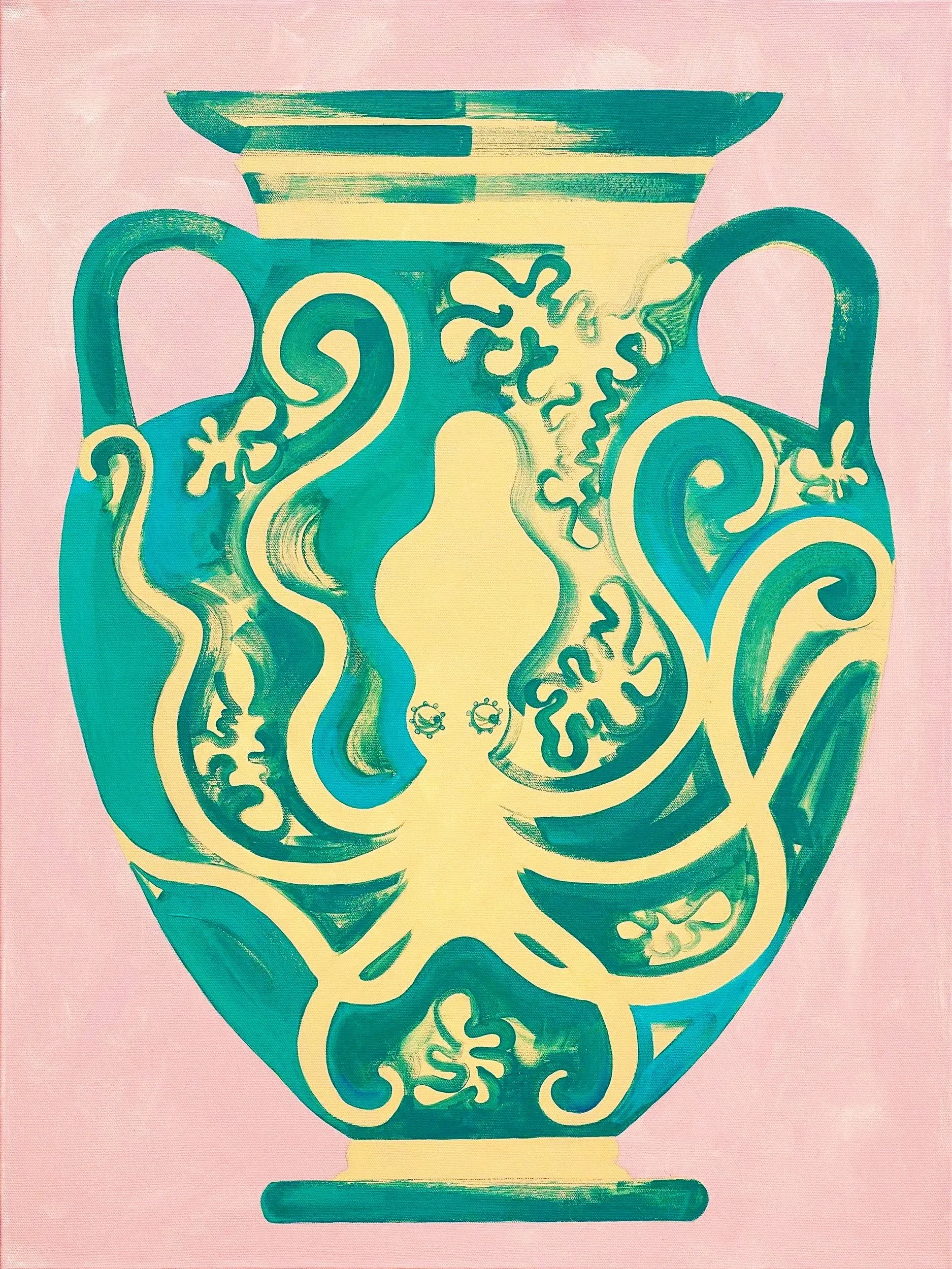 Turquoise Field | Acrylic on canvas | 80 x 60cm | 2025