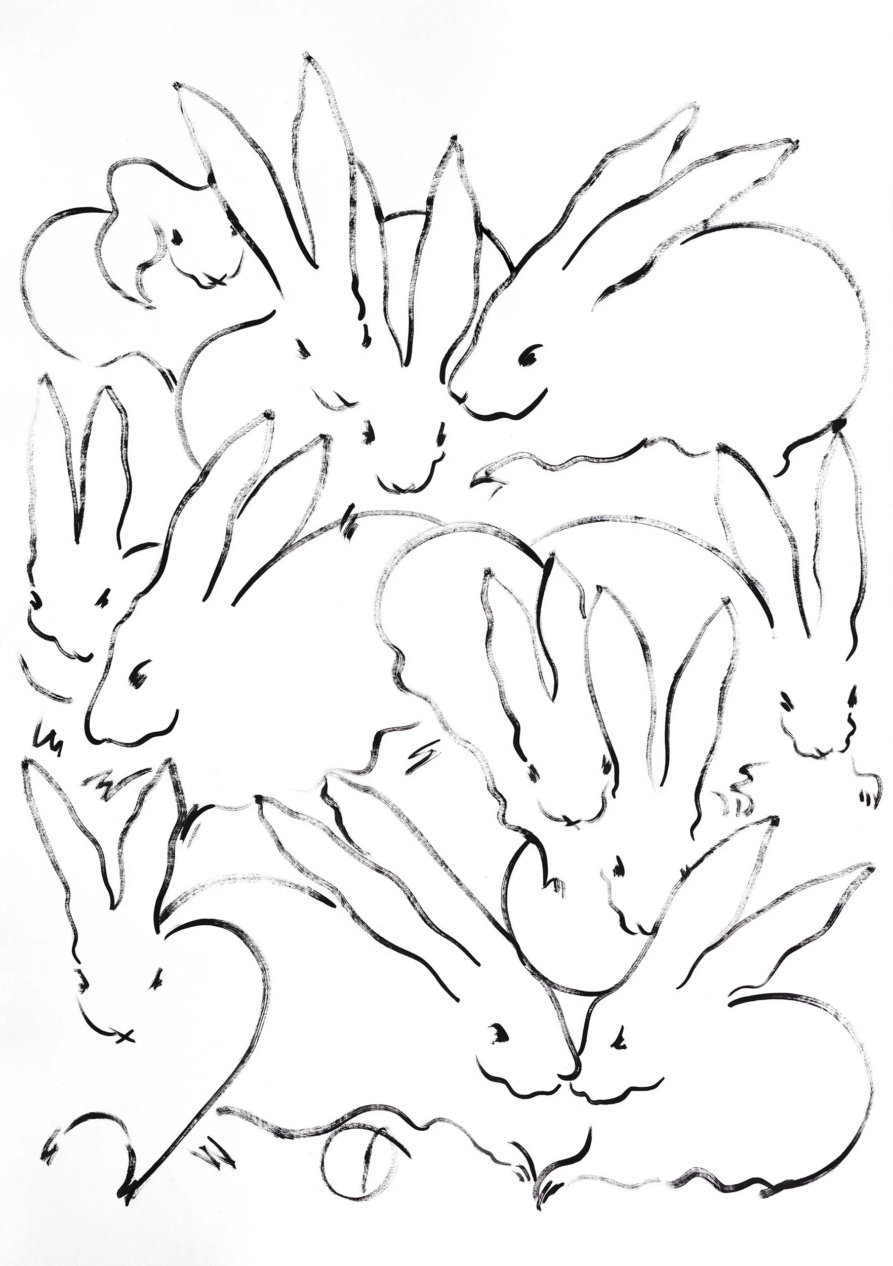 Community Spirit | Ink and acrylic on paper | 60 x 42cm | 2026