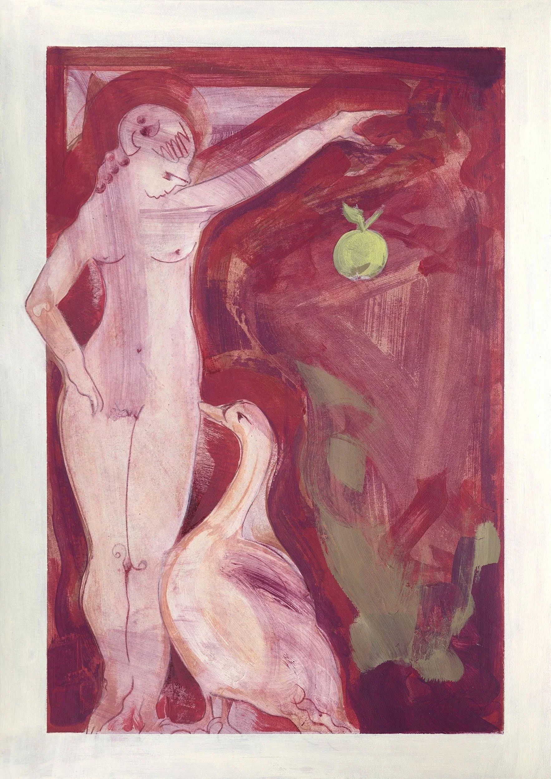 Secret Garden | Acrylic & pencil on paper | 42 x 30cm | 2026