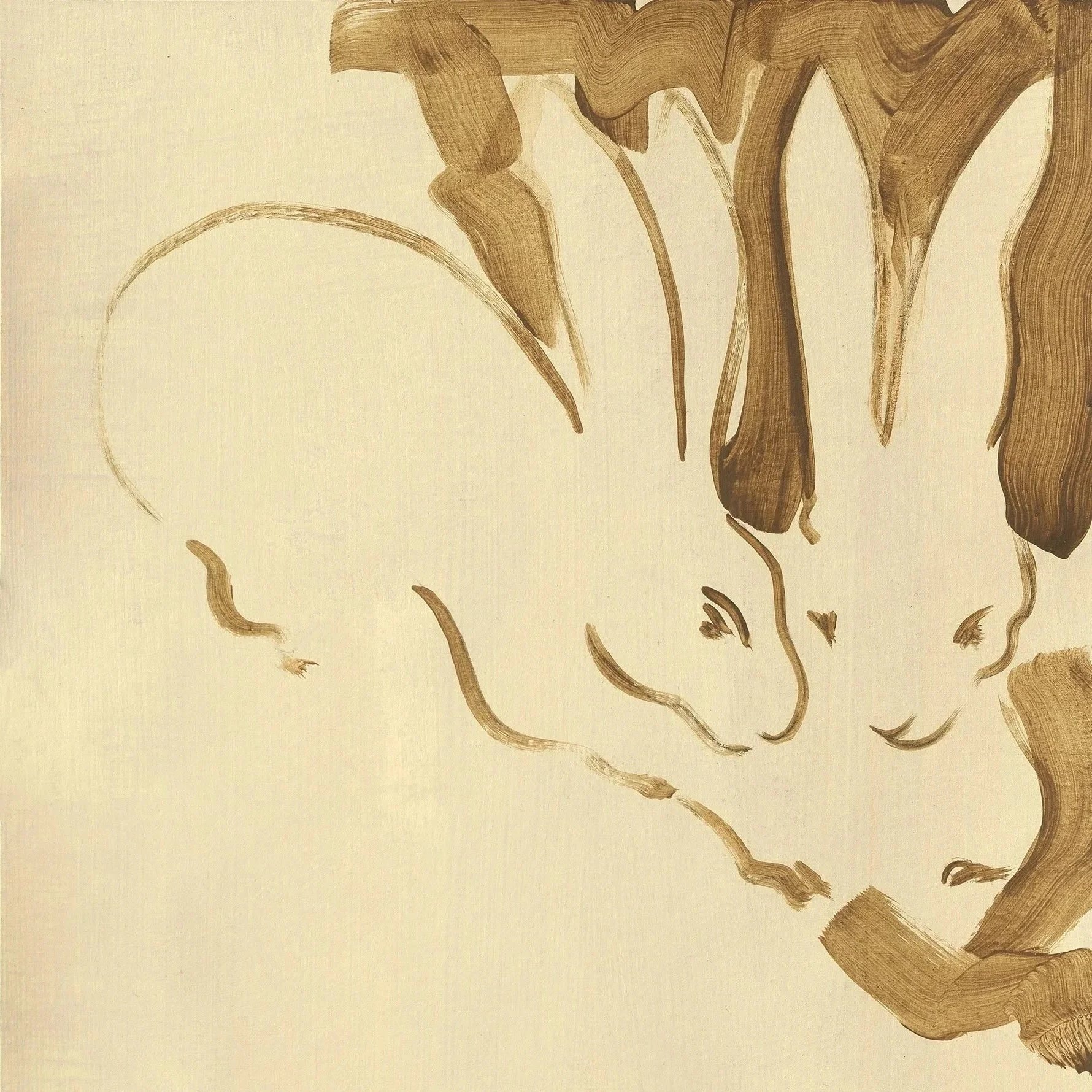 Olive Green | Acrylic on paper | 21 x 21cm | 2026