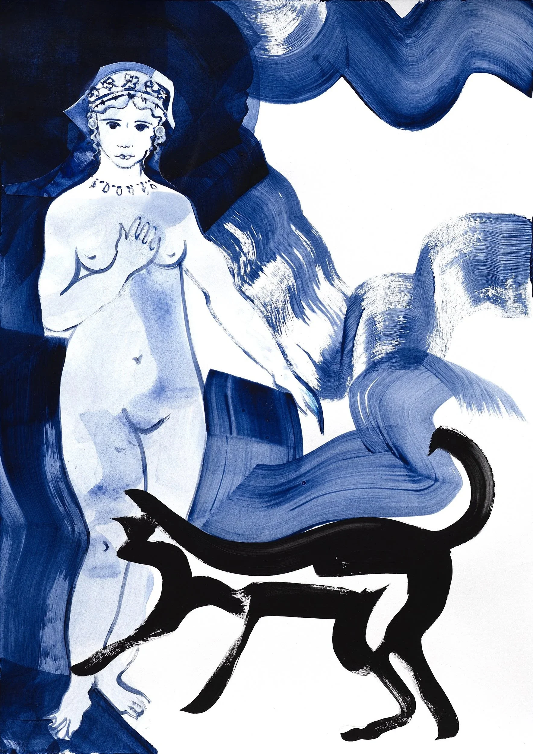 Queen of Sheba | Acrylic on paper | 42 x 30cm | 2026