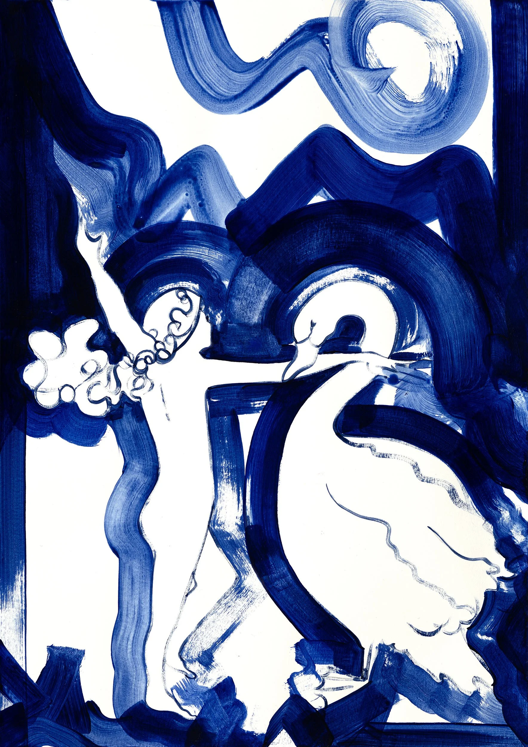 The Ugly Duckling | Acrylic & ink on paper | 42 x 30cm | 2026