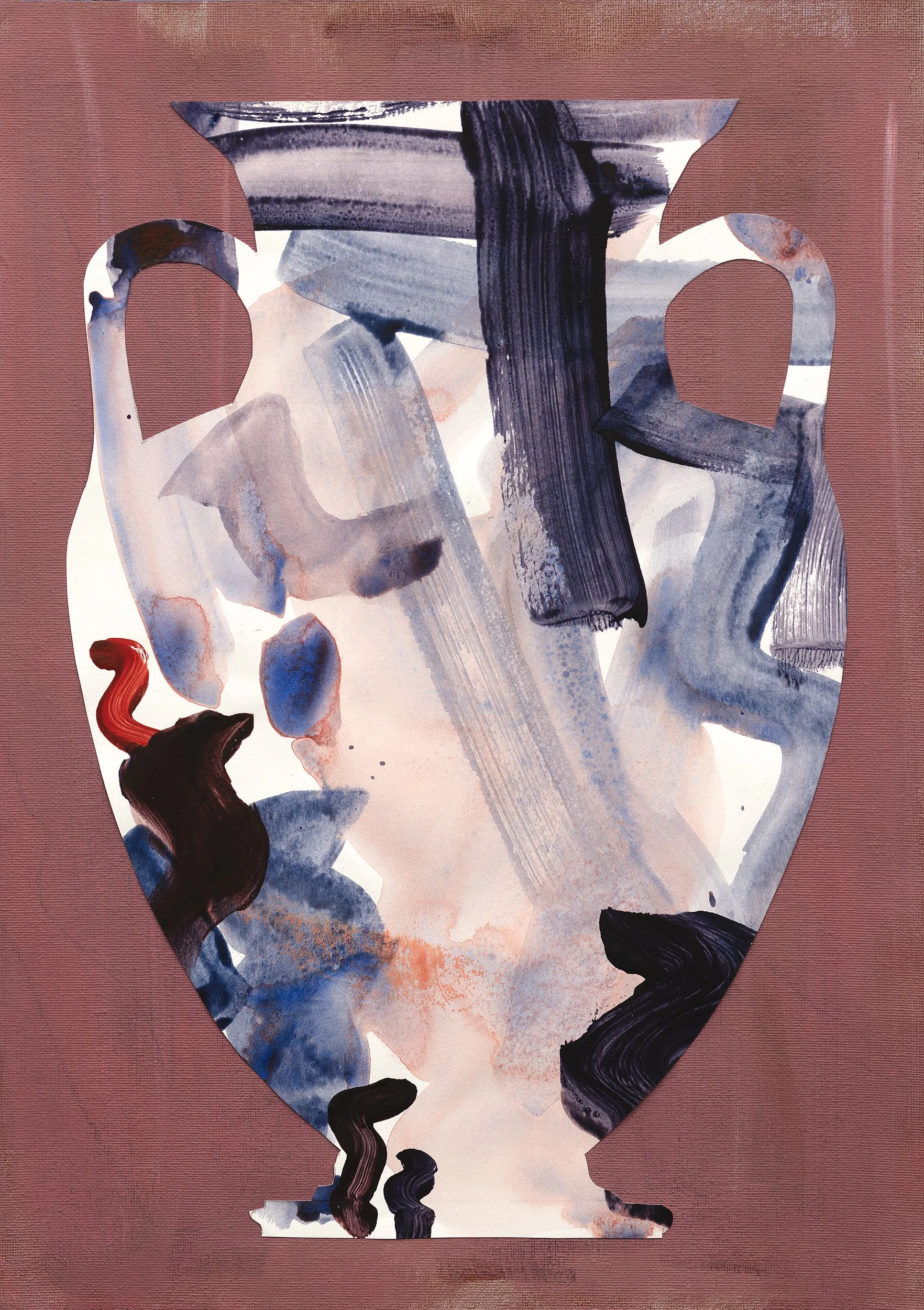 Red Wiggle | Acrylic on paper | 42 x 30cm | 2026