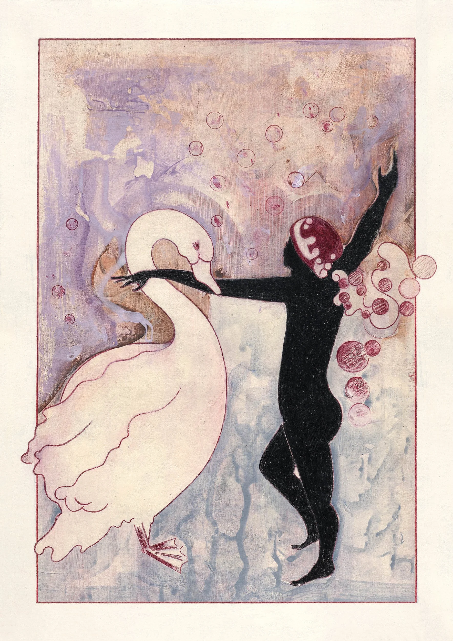 Ugly Duckling | Pencil and acrylic on paper | 42 x 30cm | 2026