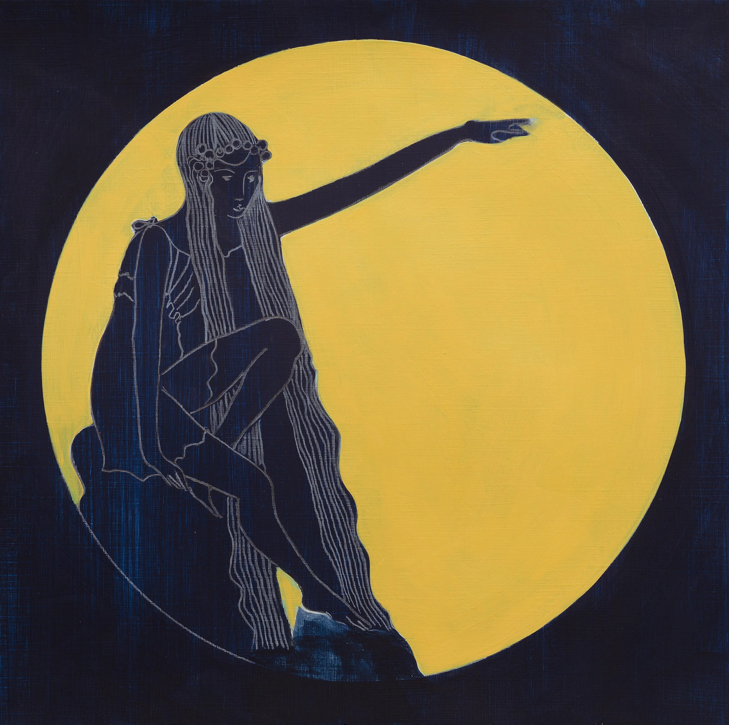 Echo | Pencil and acrylic on paper | 30 x 30cm | 2026