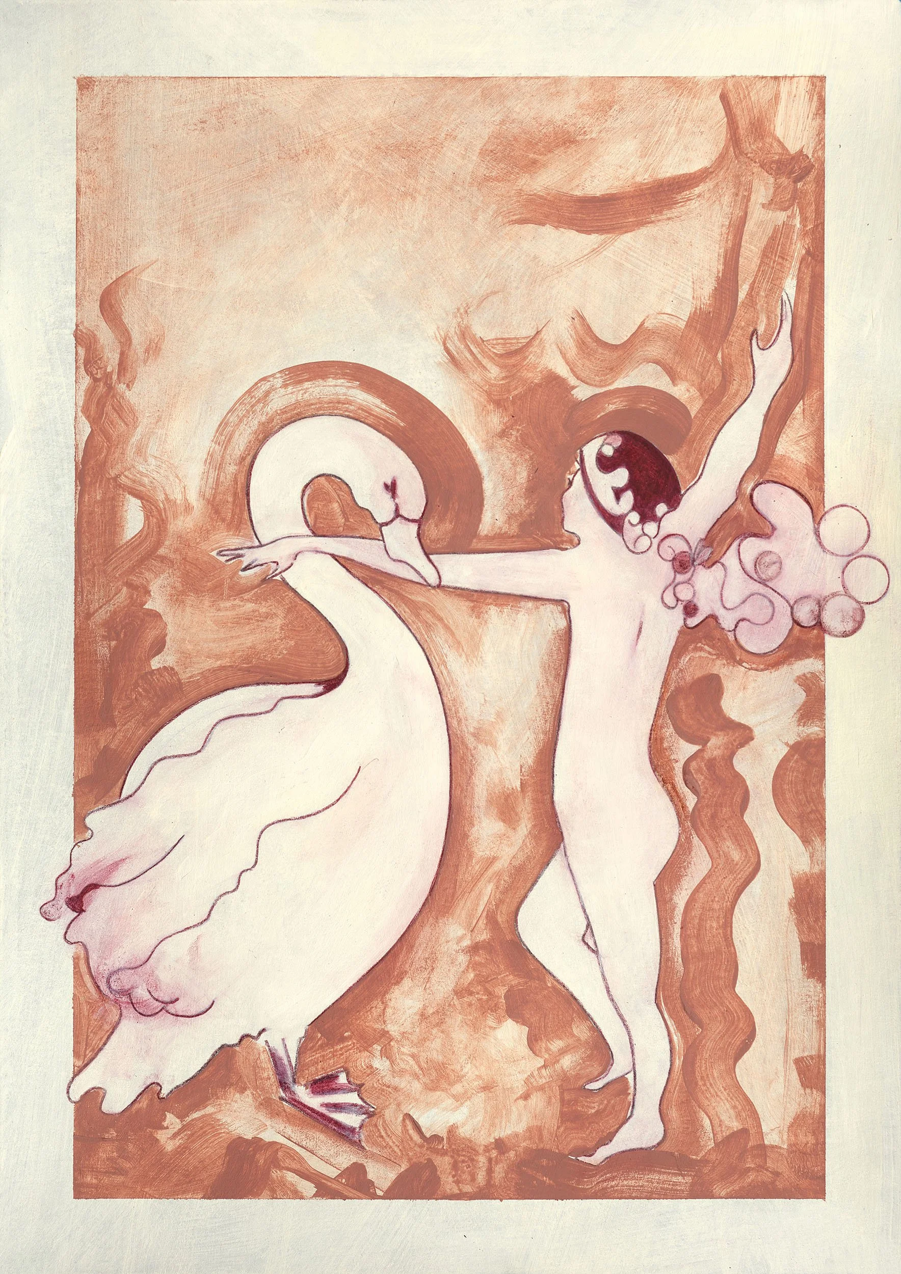 The Ugly Duckling | Acrylic & pencil on paper | 42 x 30cm | 2026