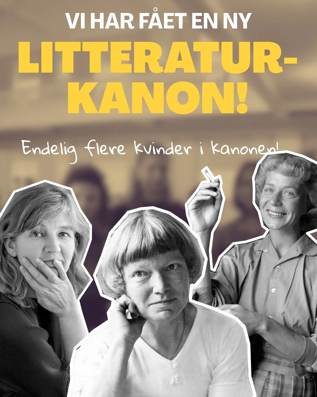 Ny litteraturkanon = flere kvinder, flere stemmer, mere mangfoldighed!
I DGS k&aelig;mper vi for en skole, hvor litteraturen afspejler den virkelighed, vi lever i, og hvor alle stemmer bliver h&oslash;rt. Den nye kanon er et vigtigt skridt i den rigt