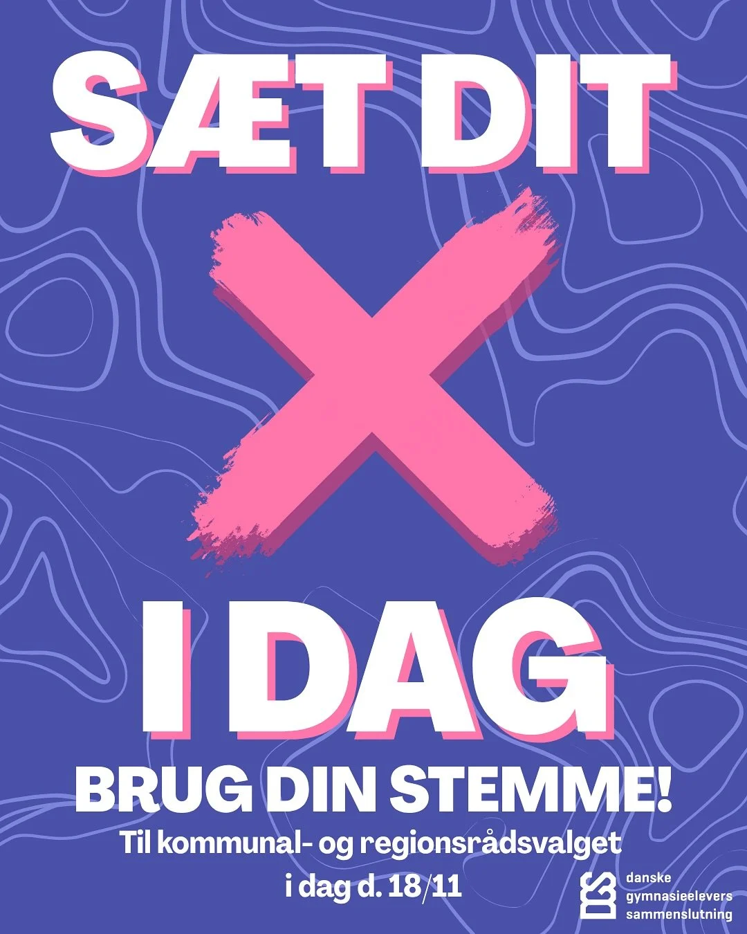 I dag er kommunal- og regionsr&aring;dsvalget, s&aring; det er mega vigtigt, at vi unge g&aring;r ned og stemmer!

  Valgdeltagelsen blandt os unge ligger markant lavere end gennemsnittet og den &aelig;ldre aldersgruppe. 

Det betyder i praktisk, at 