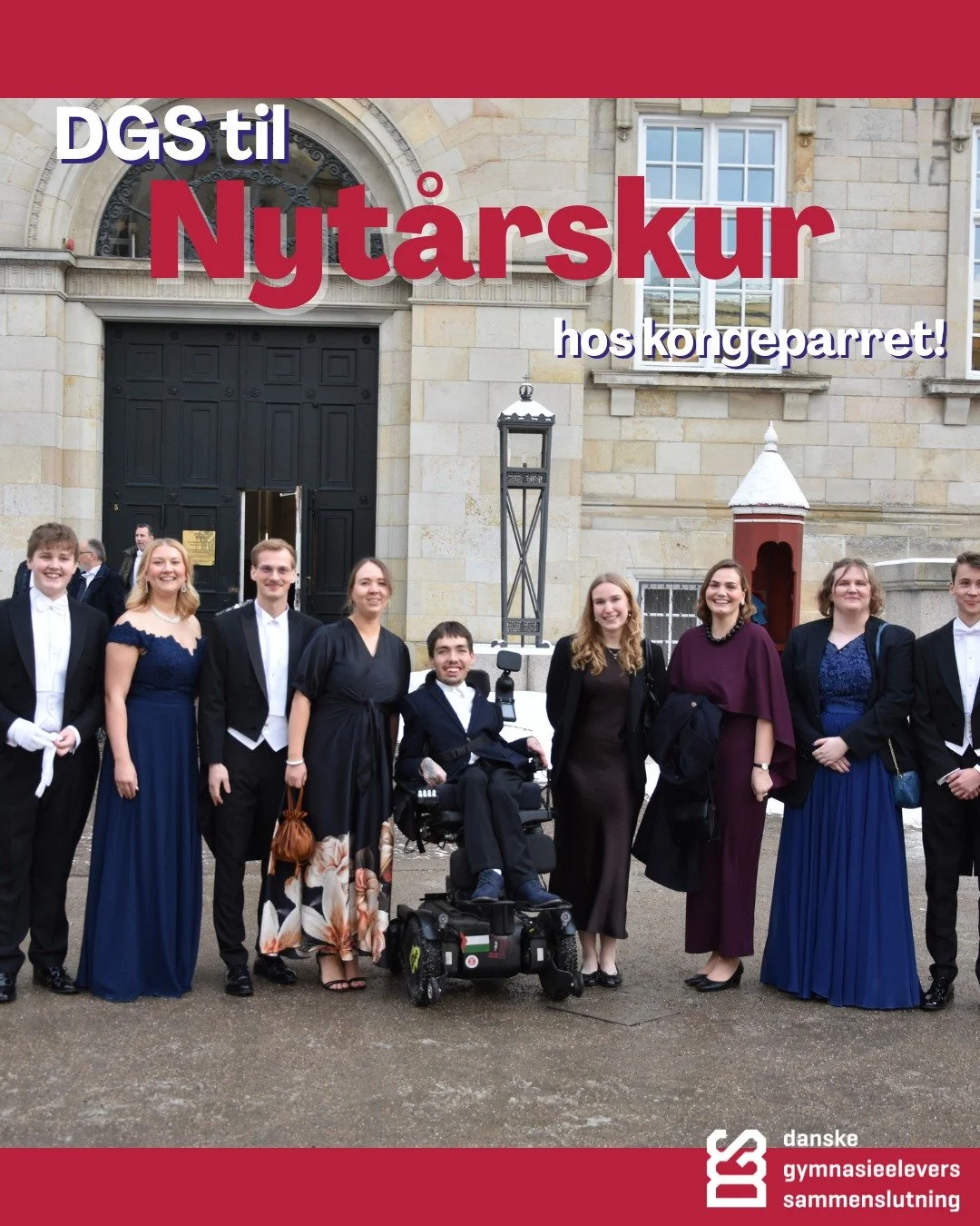 Tirsdag den 6. januar deltog DGS for f&oslash;rste gang til kongeparrets nyt&aring;rskur. Kuren som f&oslash;rhen "for de &oslash;verste rangklasser" er nu for det offentlige Danmark. Det var en fantastisk oplevelse , som DGS med gl&aelig;d