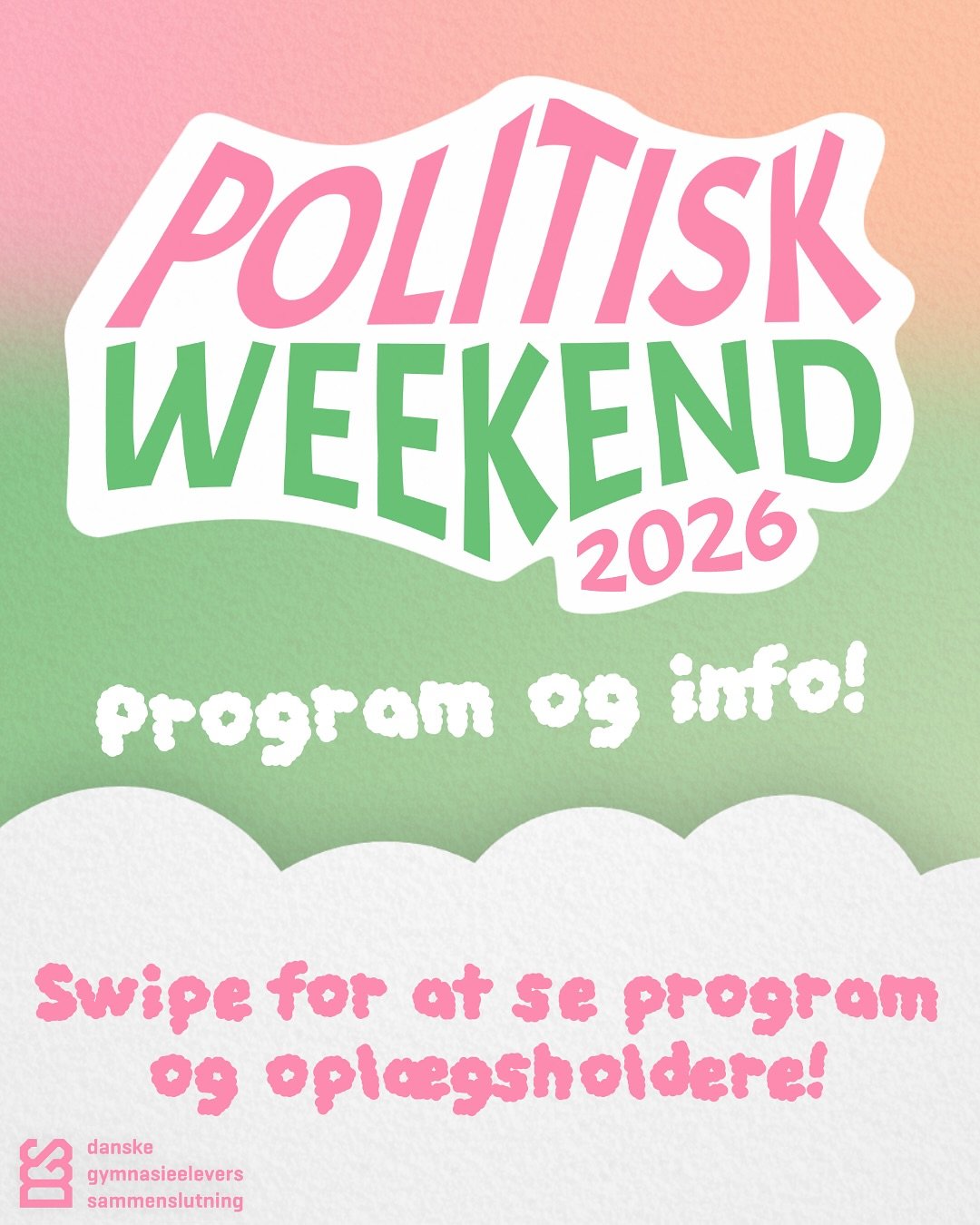 Vi kan n&aelig;sten ikke vente! 🌟 Til politisk weekend d. 30 januar til 1. Februar, f&aring;r vi bes&oslash;g af nogle fantastiske opl&aelig;gsholdere, der vil inspirere og motivere jer! 👏 Swipe for at se nogle af dem &ndash; programmet kommer snar