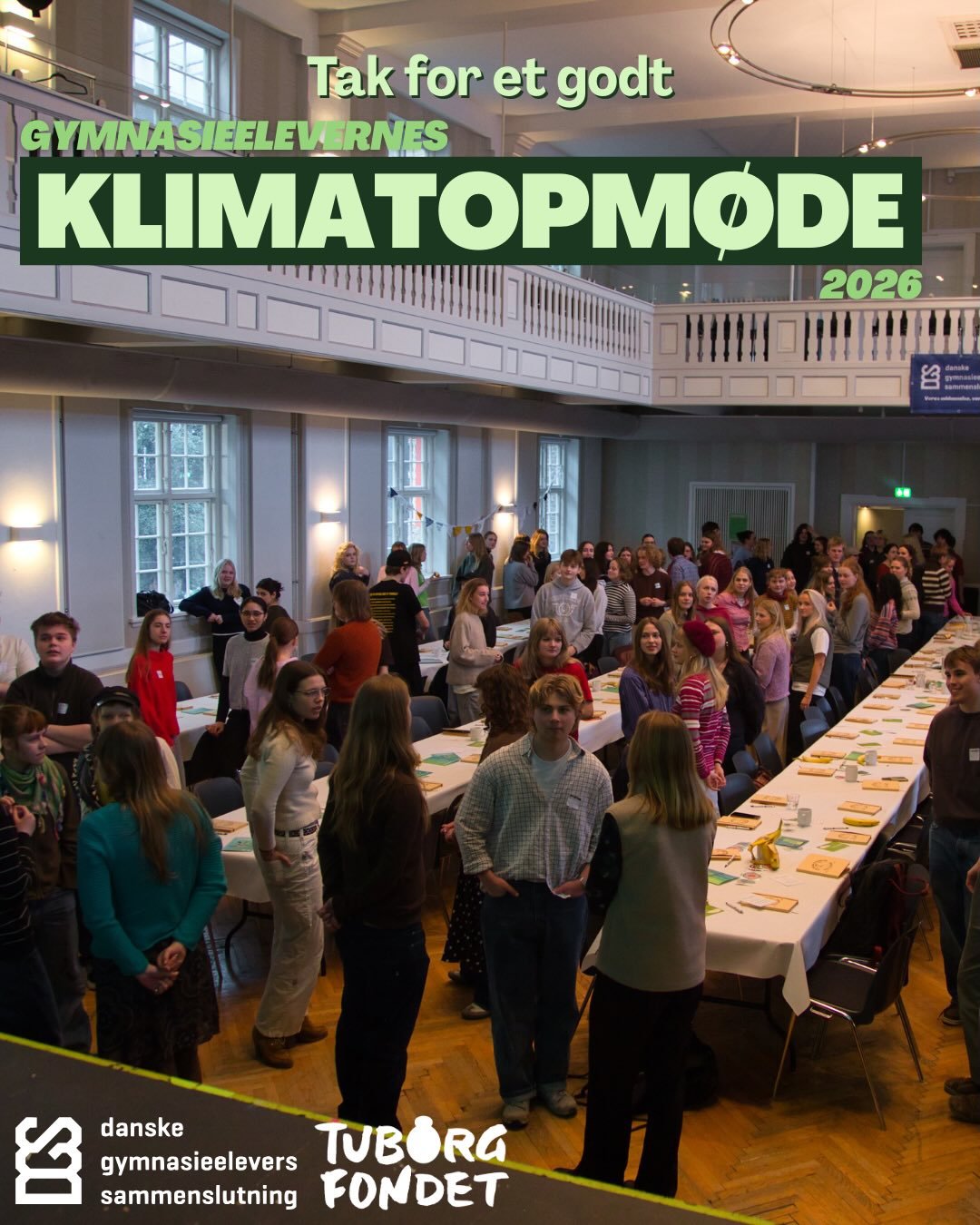 I mandags afholdte vi Gymnasieelevers Klimatopm&oslash;de💚 Cirka 200 gymnasieelever samlede sig for at diskutere klima og nyt&aelig;nke, hvordan man kan skabe klimahandling lokalt p&aring; sit gymnasie🍃🌸

En uforglemmelig dag med sp&aelig;ndende o