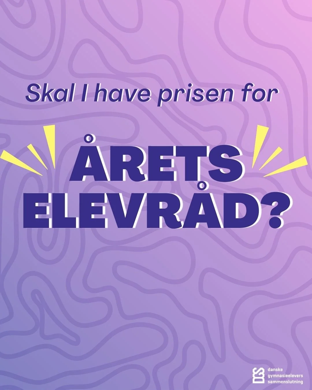 SKAL I HAVE PRISEN FOR &Aring;RETS ELEVR&Aring;D?💥💪

Til vores Landsm&oslash;de, k&aring;rer vi nemlig &aring;rets elevr&aring;d! Det er et elevr&aring;d, der enten har v&aelig;ret ekstra engageret eller gjort noget s&aelig;rligt for skolen i l&osl