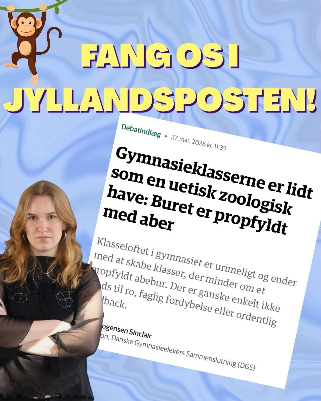 Vores forperson Freja er i Jyllandsposten med et klart budskab - invester i uddannelse nu!💪

L&aelig;s debatindl&aelig;gget ovenover💫💫