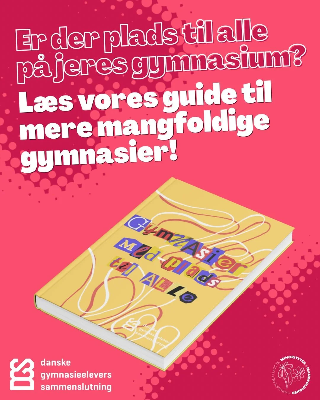 Er der plads til alle p&aring; jeres gymnasium? 🤷 L&aelig;s vores h&aring;ndbog om, hvordan man f&aring;r skabt gymnasier med plads til alle, og se, om der er nogle initiativer der ville give mening p&aring; jeres skole! 🍀🏳️&zwj;🌈

Find h&aring;n