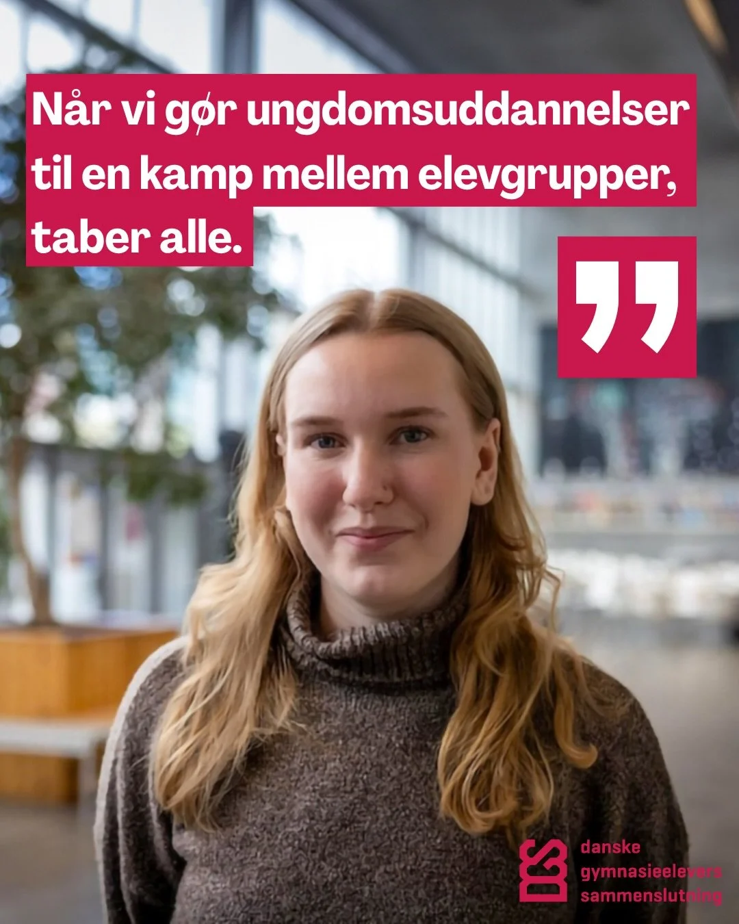 I dag har vores forperson, Freja v&aelig;ret i Altinget🌟

"I dag har jeg en kommentar i Altinget omkring finansiering og taxameter af vores ungdomsuddannelser. 

Alle os unge fortjener uddannelser af h&oslash;j kvalitet, men kvaliteten kr&aelig