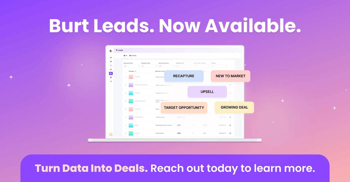Burt Leads, available now.