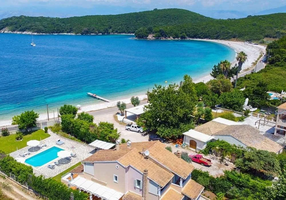Avlaki Beach in Corfu