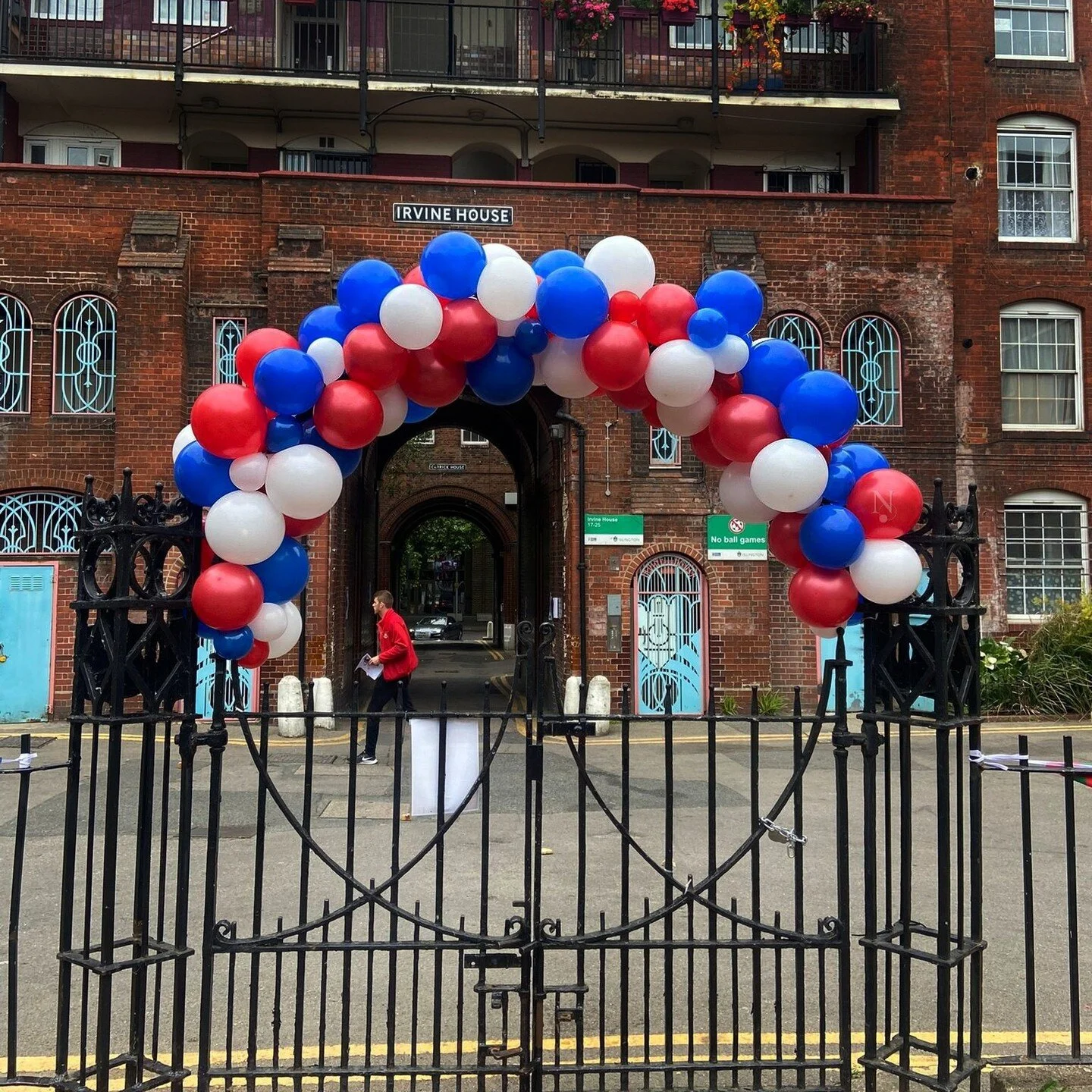 Throwback to our Jubilee decorations! 

We had the pleasure of putting together this balloon garland for the Platinum Jubilee Weekend on behalf of the Islington Council for one of their local estates. 

Noir Events. 

Full-service wedding &amp; event