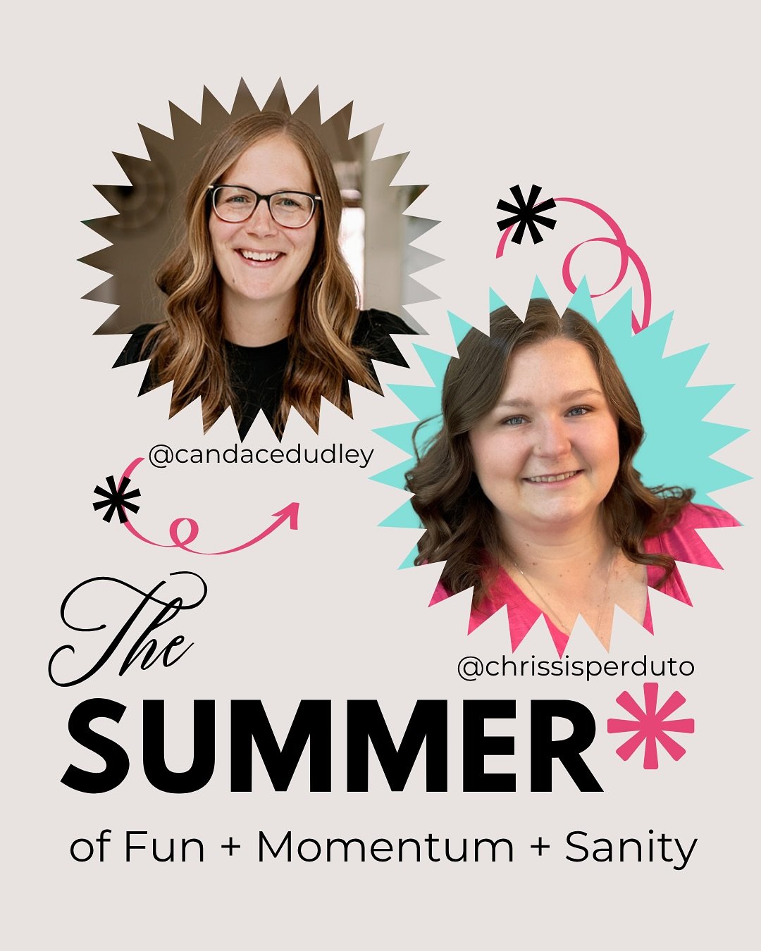 ☀️ The SUMMER of fun, momentum and sanity is here! 🙌

We&rsquo;re all about simple, powerful strategies that make space for BOTH business growth and memory-making this season.

💬 Chrissi says:
➤ Pick tiny weekly goals
➤ Plan for real life (not fant