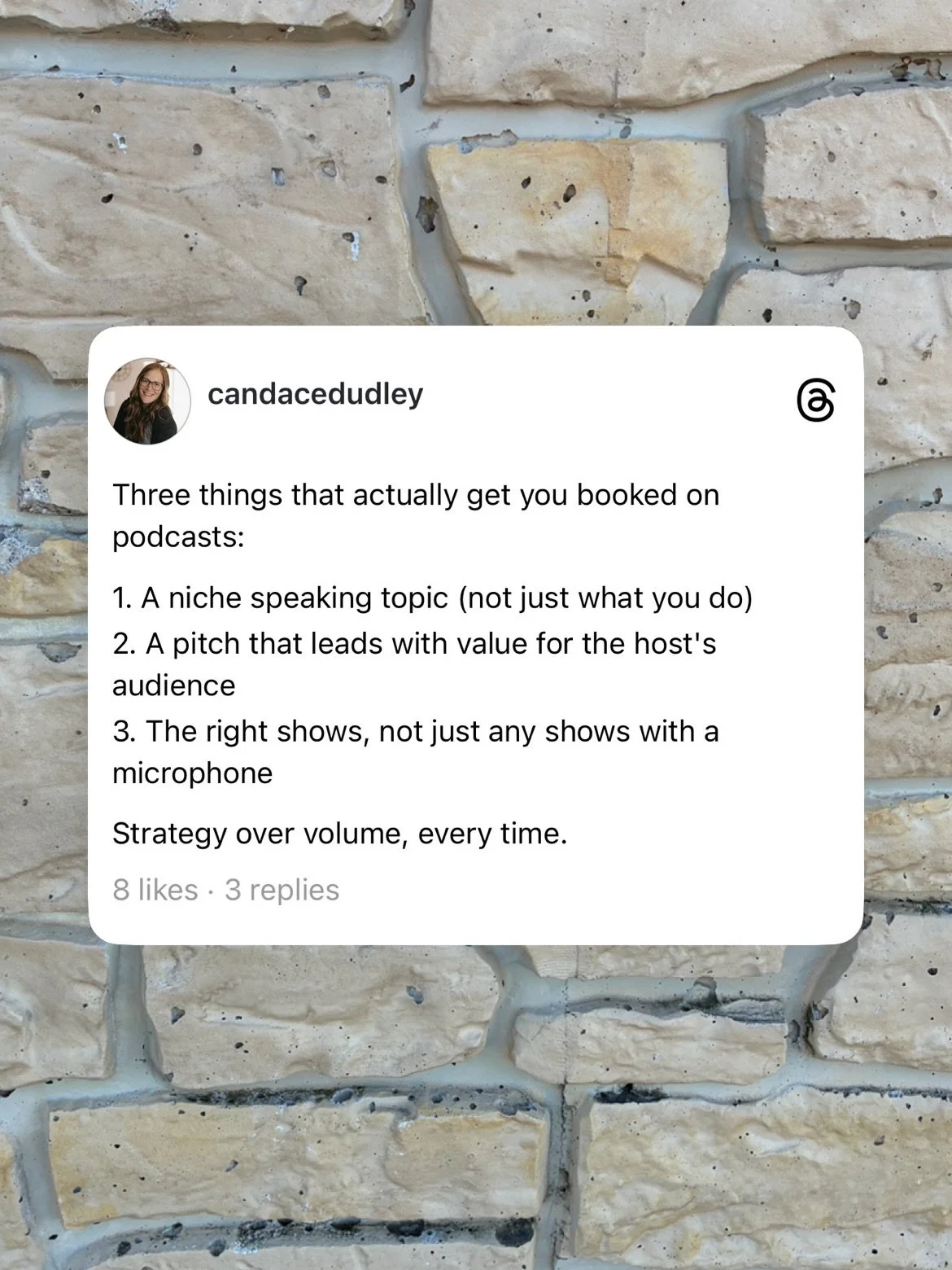 Podcast guesting tips from this week, all in one place. 👋🏼

If this is the kind of stuff you want more of, come hang in my free Podcast Matchmaking Community &mdash; it&rsquo;s a space for podcast hosts looking for great guests and guests ready to 