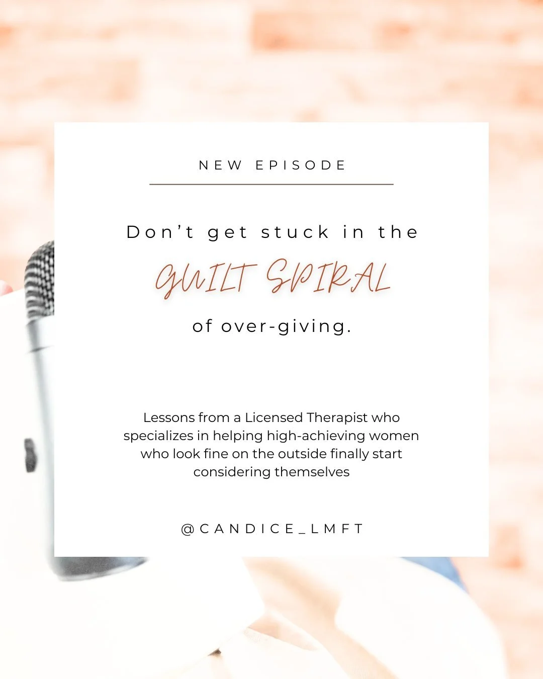 You show up for everyone. You get things done. You look like you have it all together.

And yet choosing yourself (and your business) &mdash; even in the smallest ways &mdash; brings up a guilt spiral you can't quite explain. 👇

This is the pattern 
