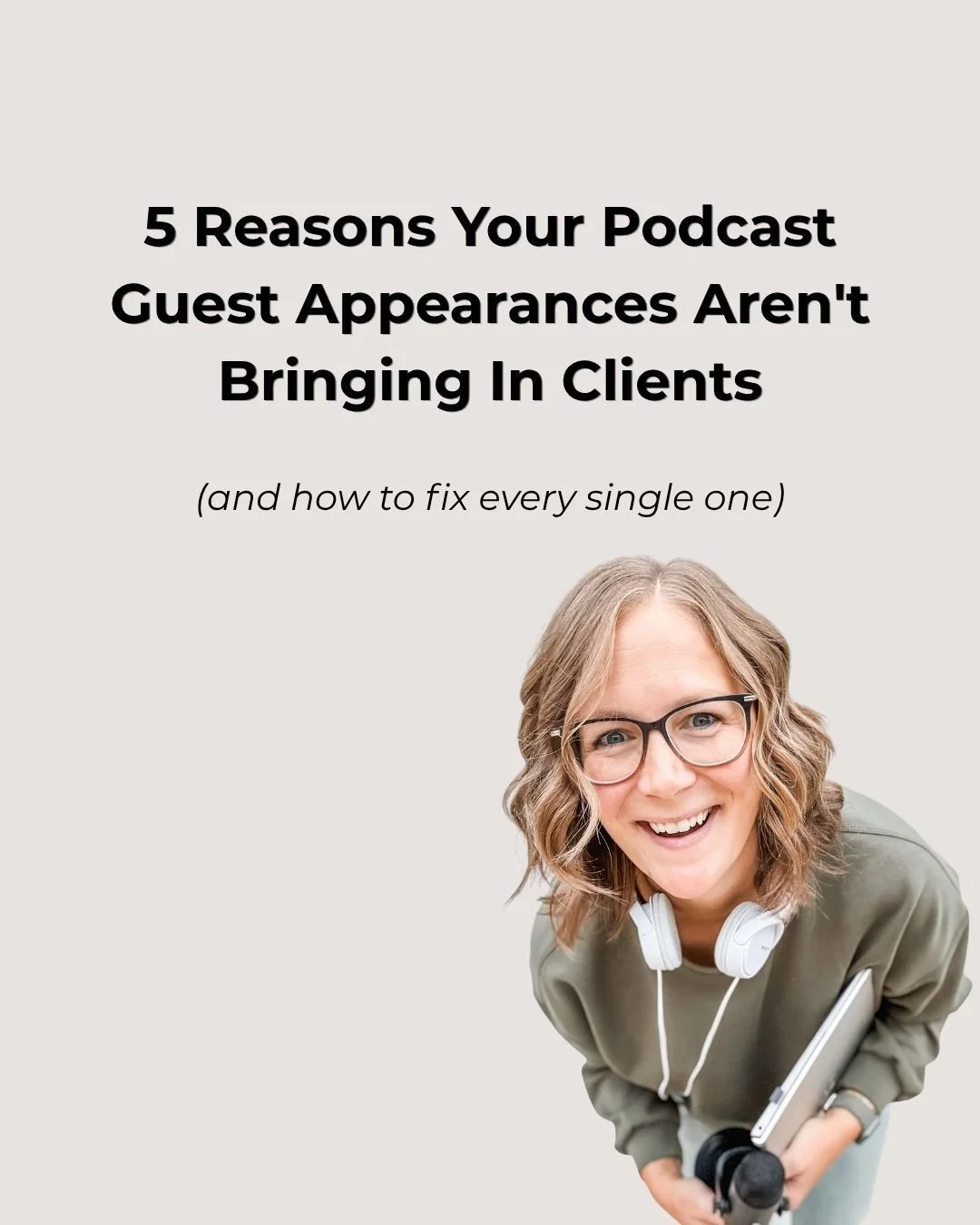 You've been on podcasts. You're not getting clients. Here's why. 👇

Most coaches treat podcast guesting like a nice-to-do. 
Show up, have a good chat, hope for the best.

But there's a difference between being a podcast guest and being a STRATEGIC p
