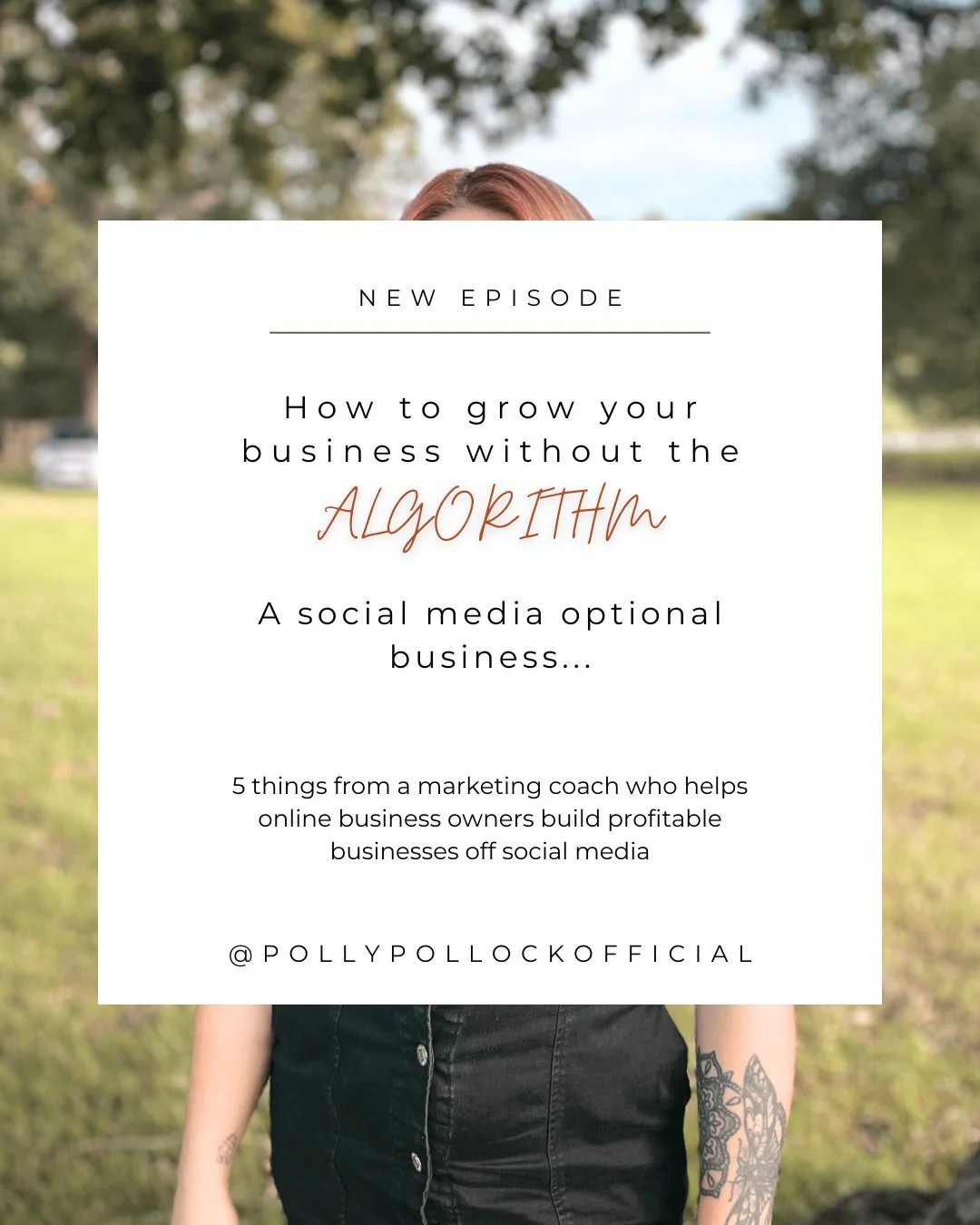 What if the algorithm was never the answer? 👇

Most business owners have been told that showing up on social media consistently is the only way to grow. So they post, dance on reels, stay consistent on stories &mdash; and then wonder why visibility 