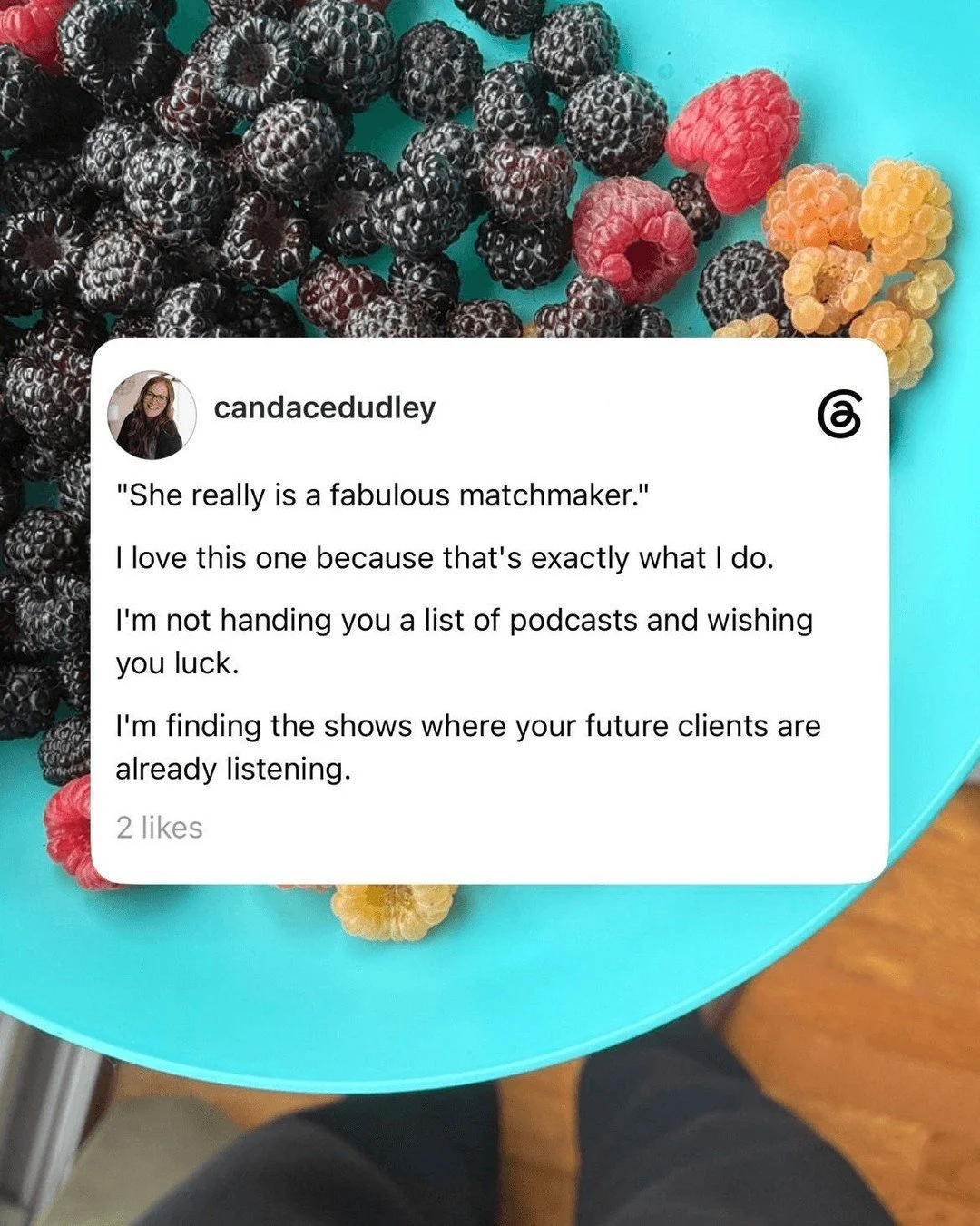 My best Podcast Tour advice from Threads this week&hellip; 

PS. If you&rsquo;re not in my (free) Podcast Matchmaking Community yet, get in there! There&rsquo;s over 480 podcast hosts and guests connecting inside. 

First link in my bio to join.