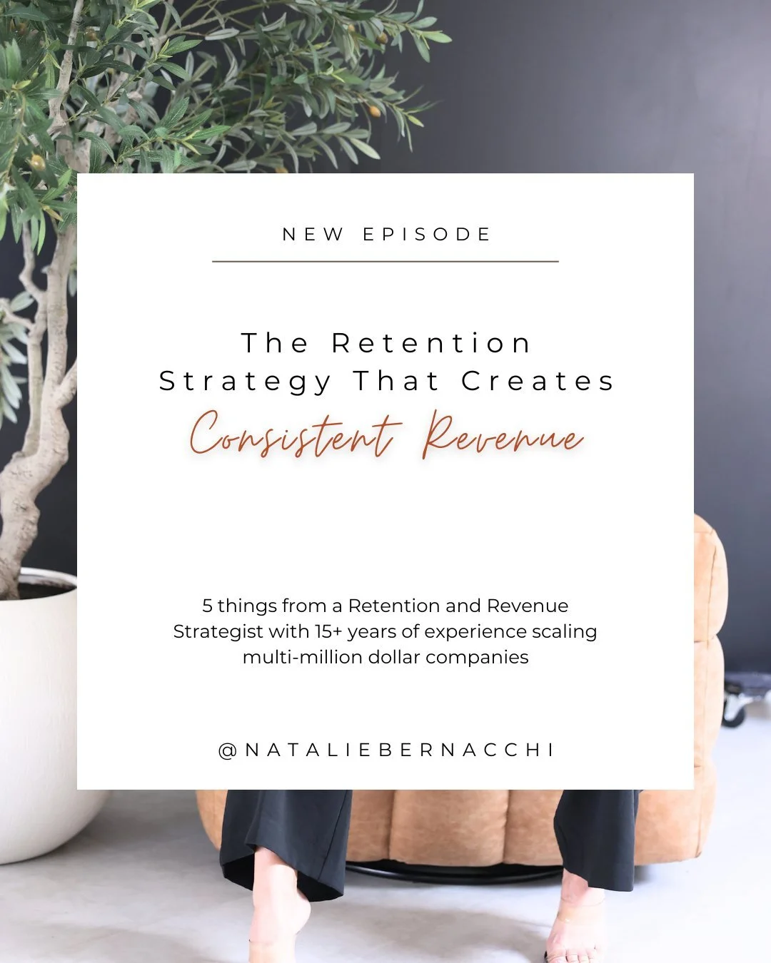This week on the podcast I had @nataliebernacchi on to talk about the money that's actually in our business already and how to find it. 

She's worked with multi-million dollar companies and now helps female entrepreneurs create consistent revenue. 
