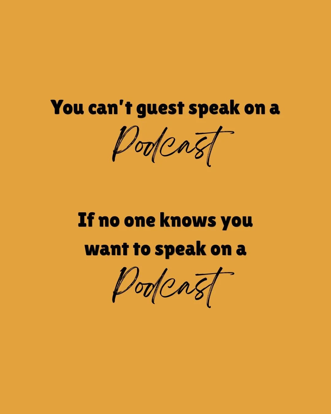 I don&rsquo;t want to hurt your feelings, but I also want to see you booked on podcasts. 

Soooo&hellip;

That means you have to take action. 

-reach out to a host
-book my Podcast Tour offer 
-post on Threads your speaking topics 

Take action, tel