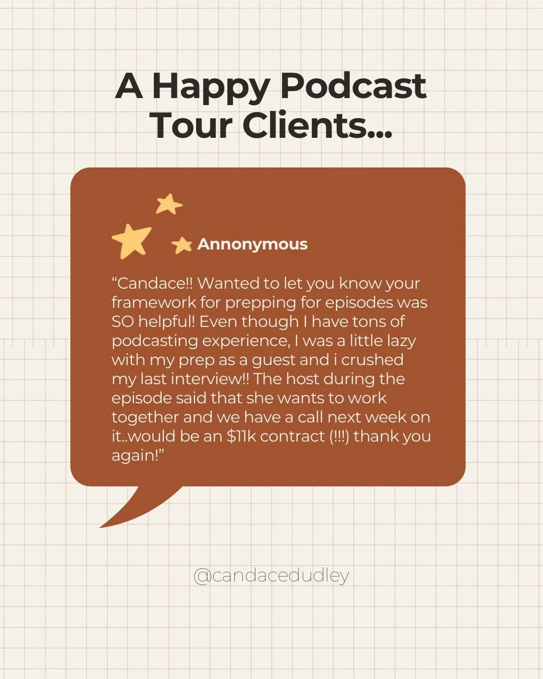 Let me tell you about the moment someone said to me - and I quote - "my podcast guesting opportunities have f*cking skyrocketed."

That's the kind of text that makes you do a fist pump in the air. 

But what I love even more than the result