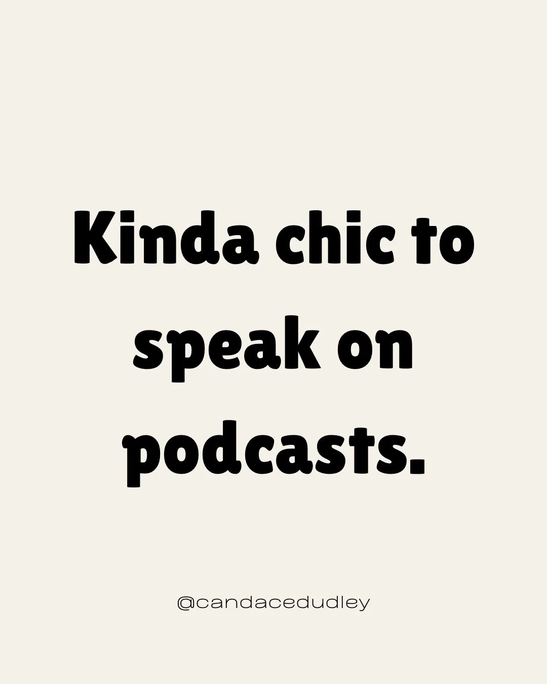 It&rsquo;s super chic to speak on podcasts. But, if you want it to impact your business then you need a strategy. 

The strategy I teach starts with knowing your speaking topics. And if your list is 10+ long, they aren&rsquo;t specific enough. 

A po