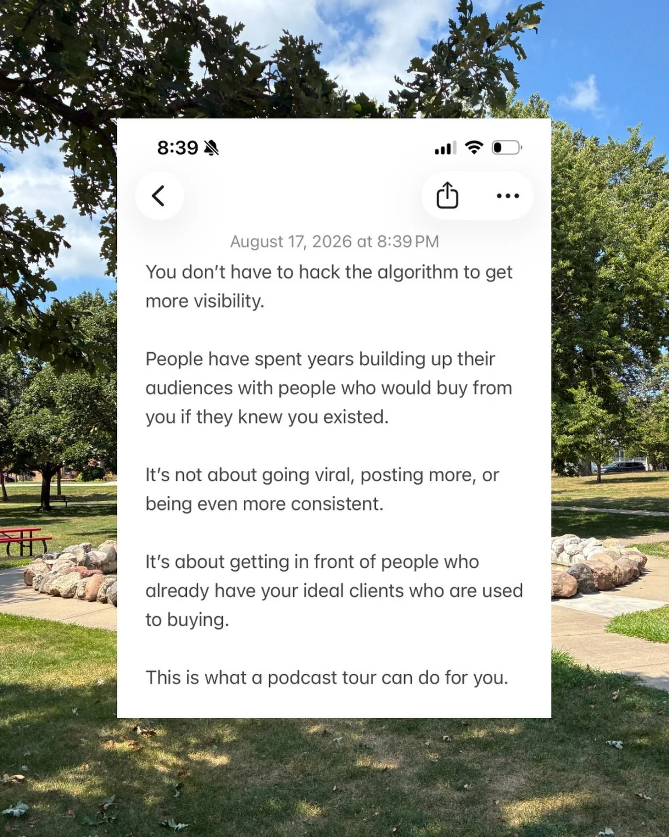 If you are putting out consistent podcast episodes but wish more people would be downloading them, it&rsquo;s time for a podcast tour. 

Comment TOUR and I&rsquo;ll send you my free Podcast Matchmaking Community.