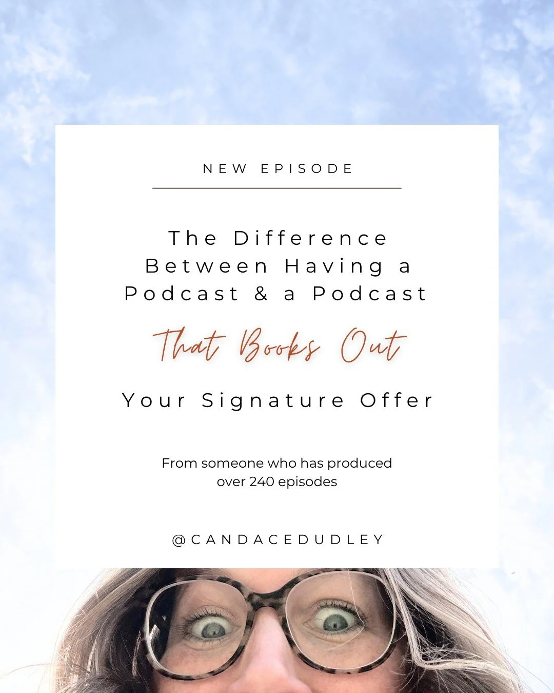 There's a big difference between having a podcast and having a podcast that books out your signature offer. 

Here are the three things I see keeping podcasters stuck:

&rarr; More guest episodes than solo episodes, so people remember you as a "
