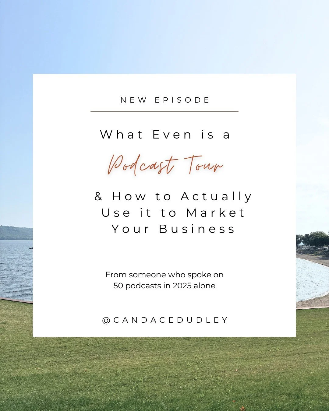 What even is a podcast tour? 🎙️

Someone asked me that on a podcast I was guesting on. So here's the plain and simple version:

A podcast tour is choosing to go speak on other people's podcasts, on purpose, to grow and market your business.

That's 