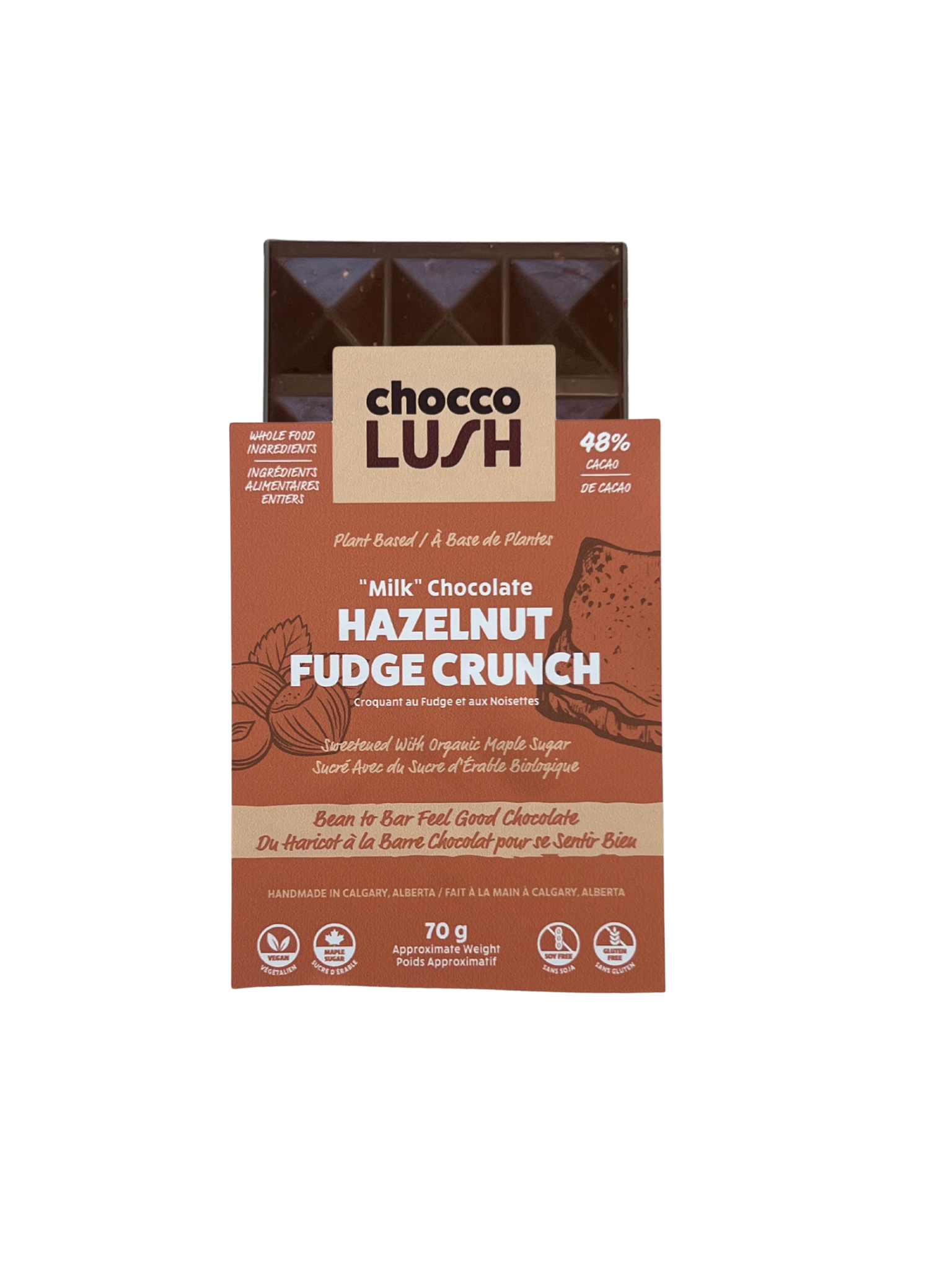 Hazelnut Fudge Crunch "Milk" Chocolate