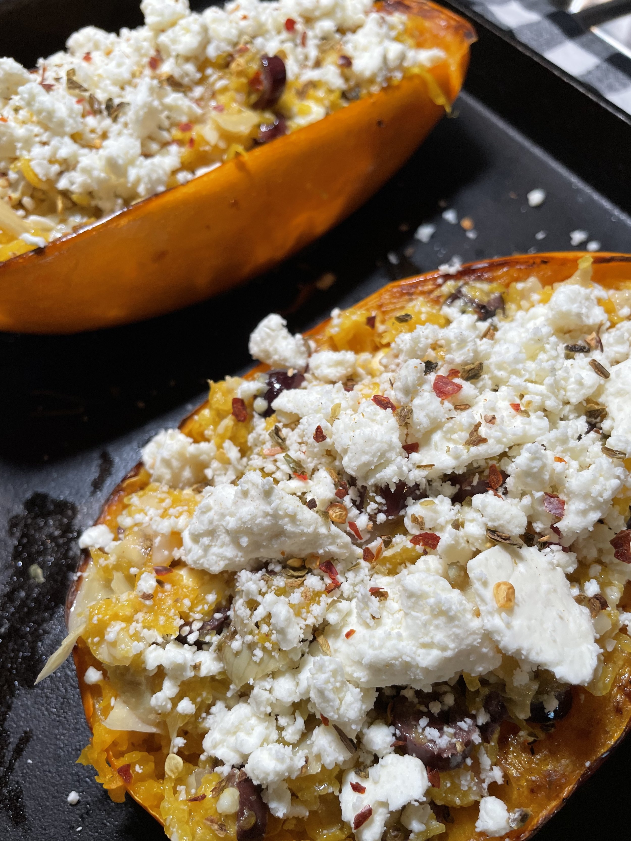 Dad’s Mediterranean Spaghetti Squash