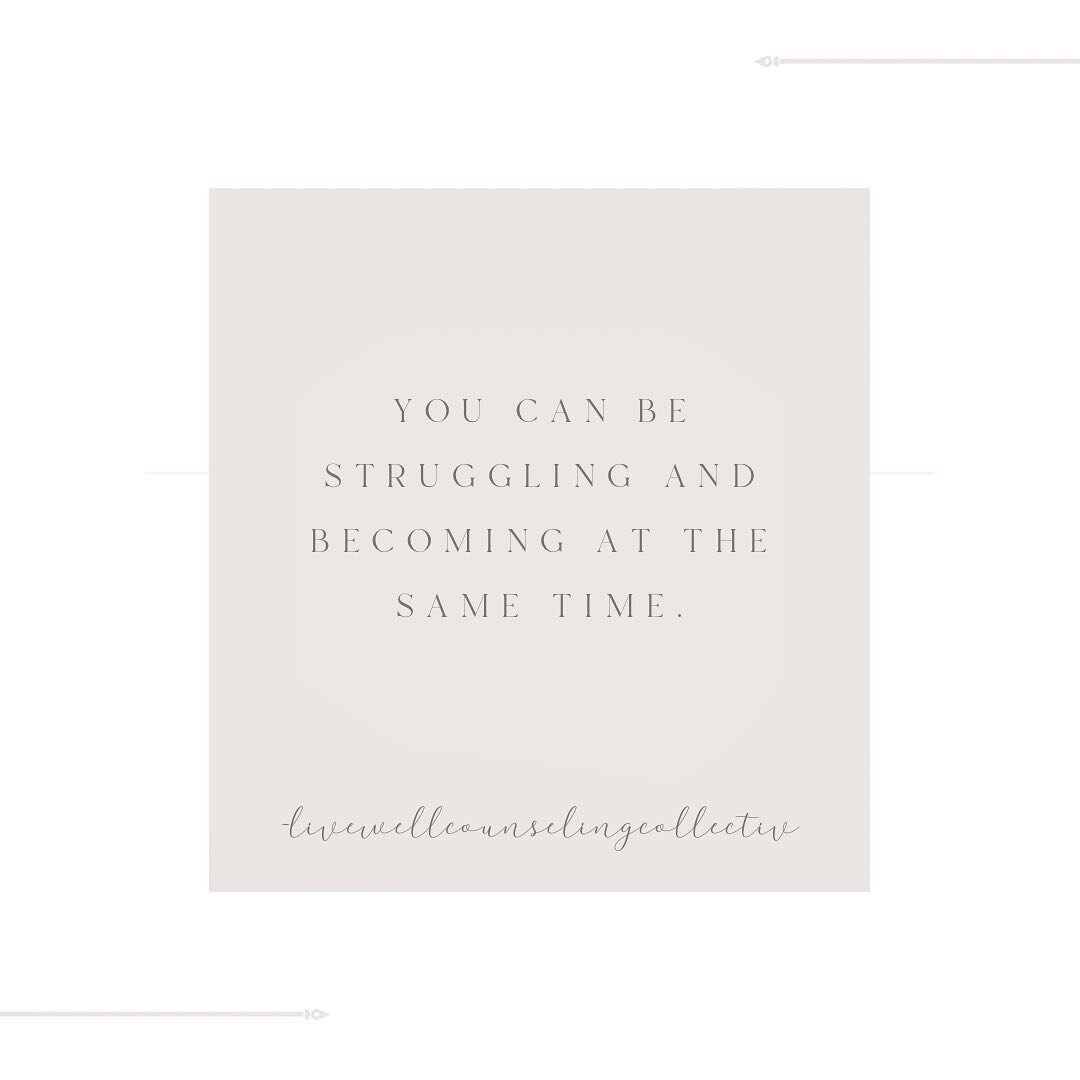 You can be struggling and becoming at the same time. If there is no struggle there is no progress or potential for growth. 

&bull;
&bull;
&bull;
&bull;
&bull;
&bull;

#becoming 
#progress 
#struggle 
#selfcare 
#mentalhealth 
#mentalhealthawareness