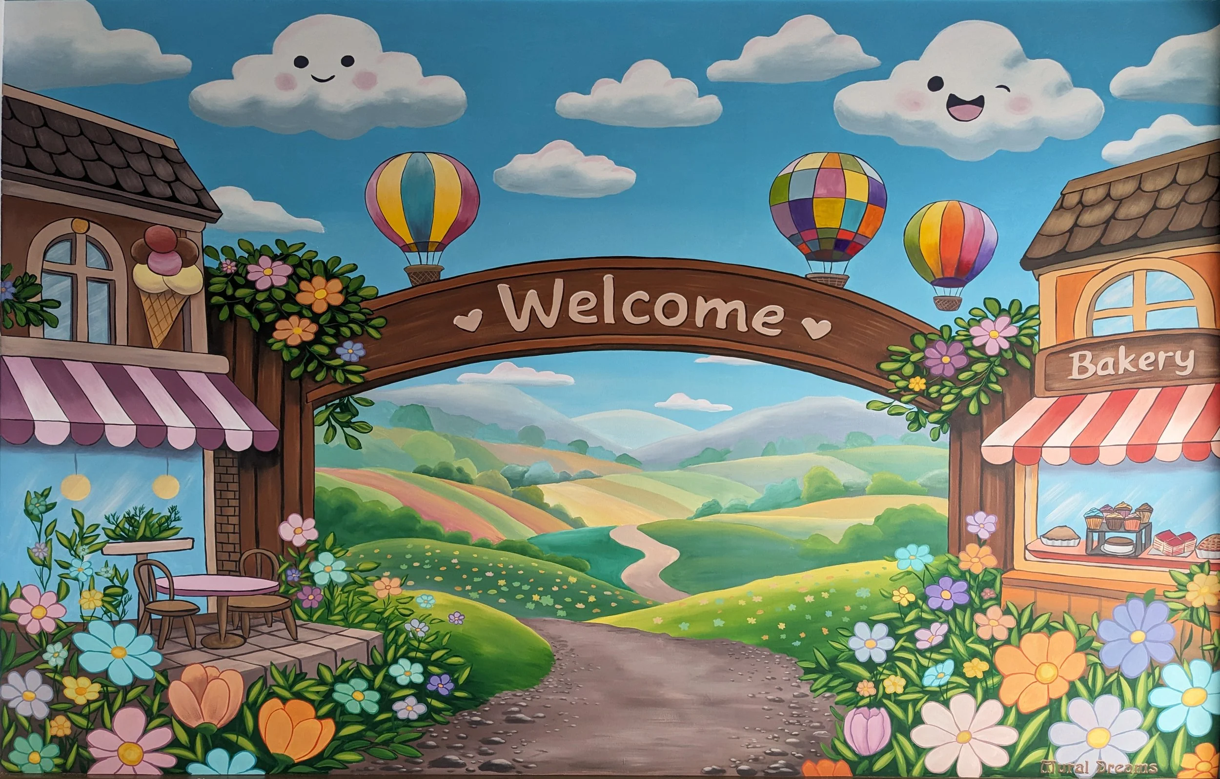 "Little Explorers Adventure Park" murals