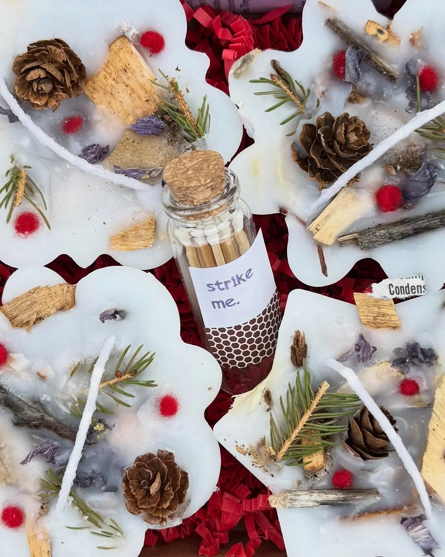 π PERFECT GIFT ALERT π these fire starters are beyond beautiful! Just look at all natural, organic pieces of nature embedded in each one. Use them on the beach, camping trips, and get together’s around the fire pit in the backyard. Made from