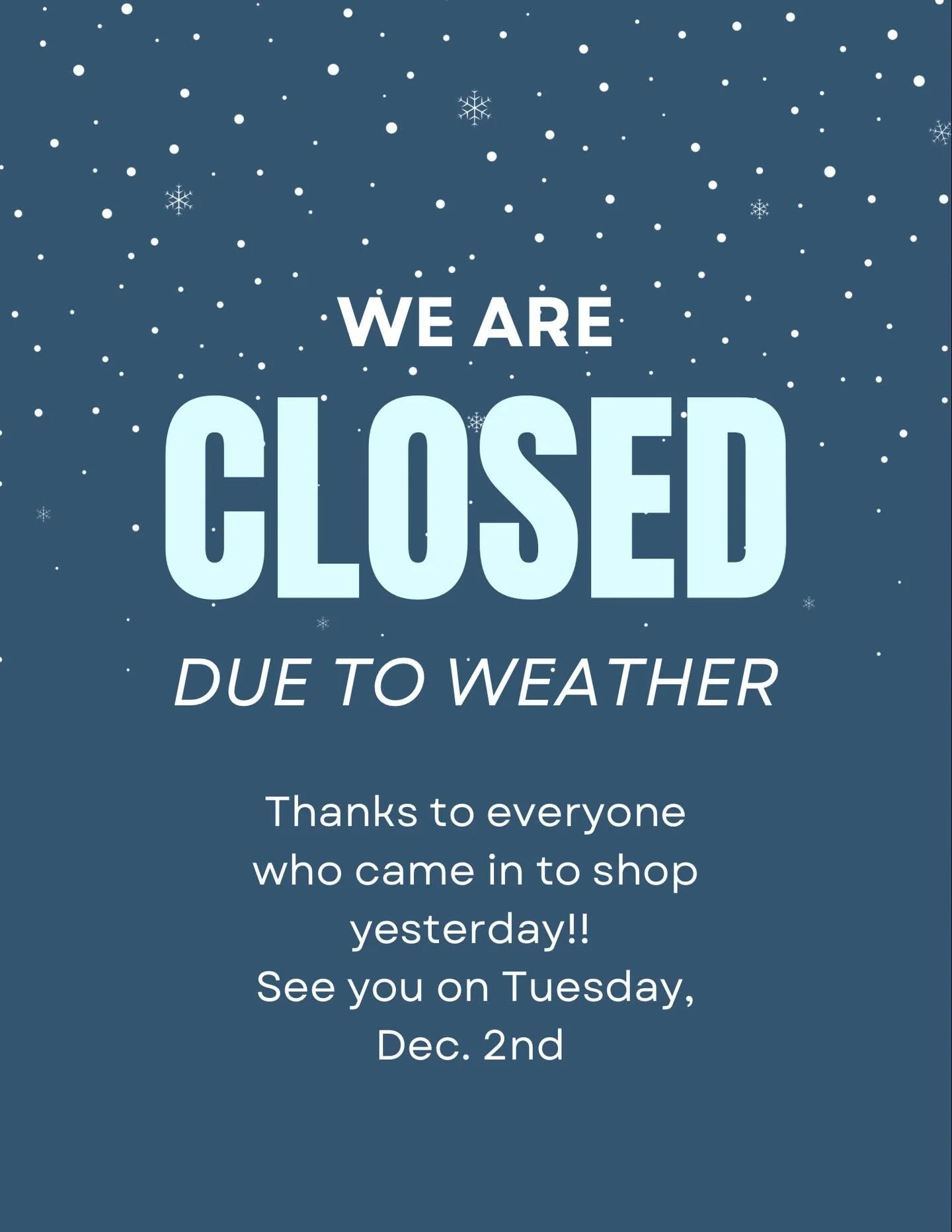 Oh, the weather outside is frightful&hellip;❄️☃️❄️