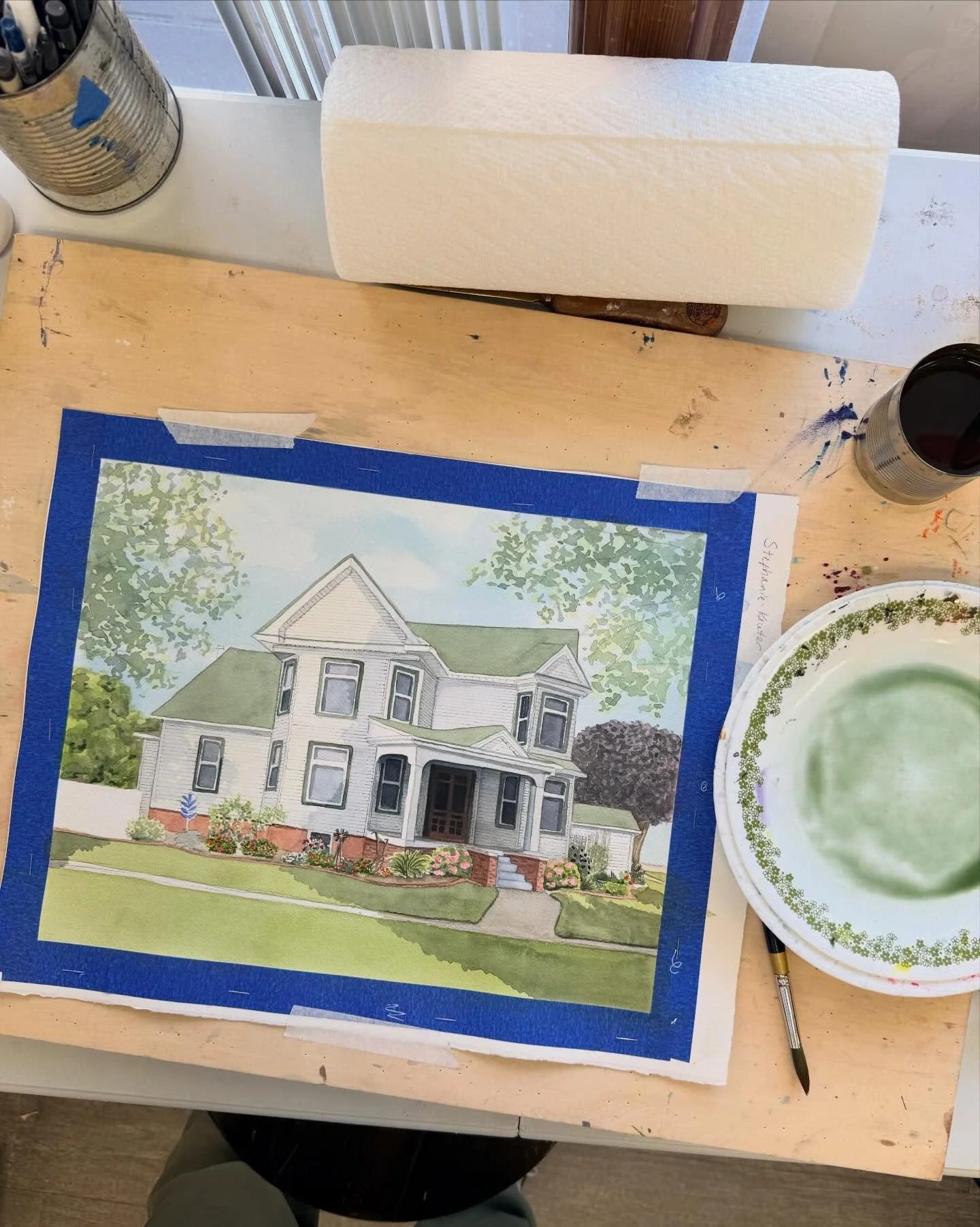 Still a work in process, but I&rsquo;m having so much fun work this one! 

@slarsonwatercolors