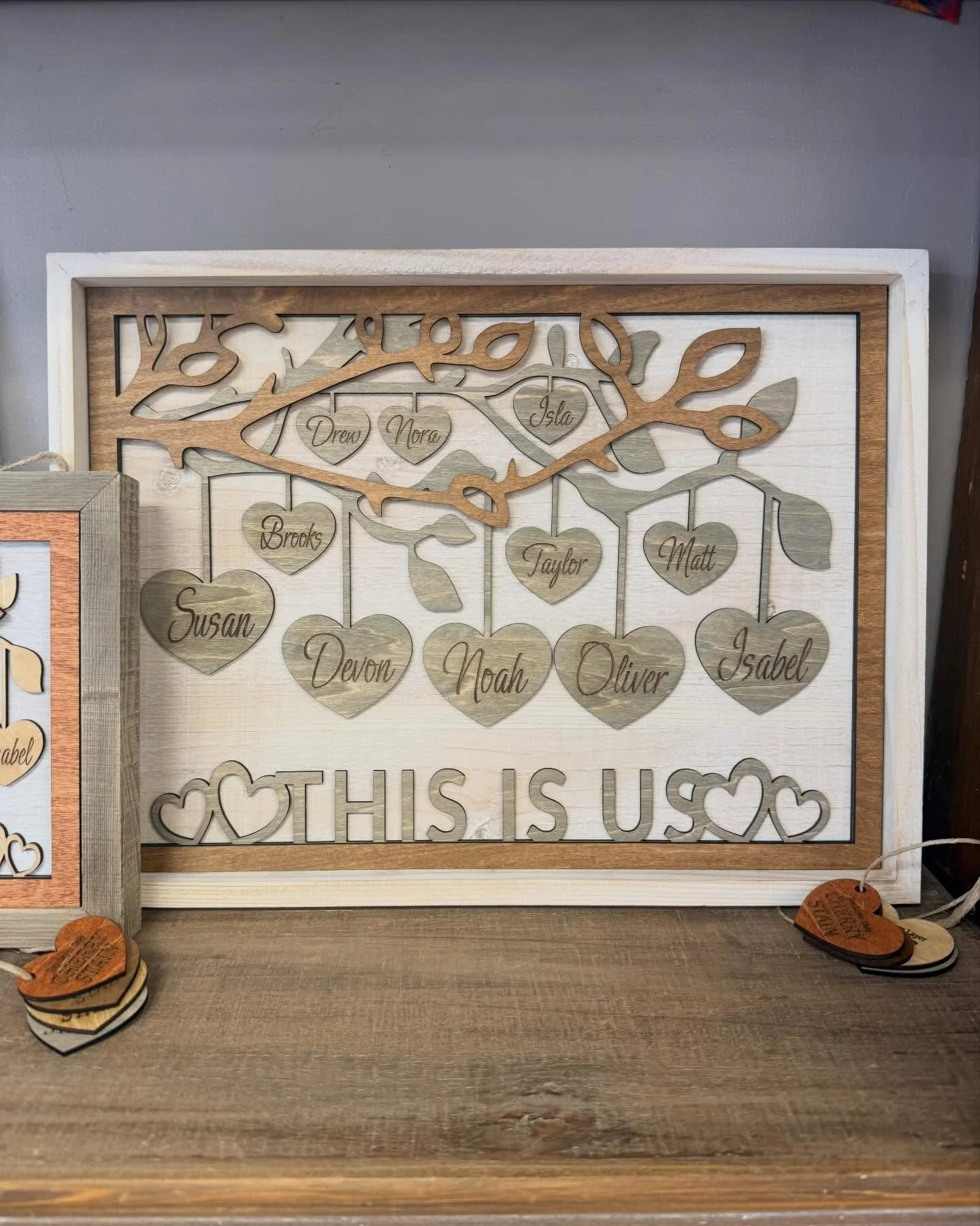 You can now order your custom family tree from our very own DeWitt maker! Two sizes to choose from. There&rsquo;s nothing better than family (and pets of course)!