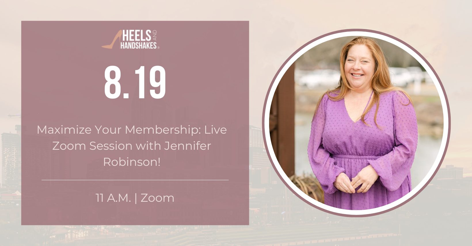 Maximize Your Membership: Live Zoom Session with Jennifer Robinson