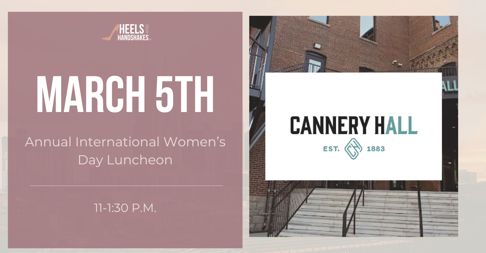 Nashville | Annual International Women’s Day Luncheon at Cannery Hall