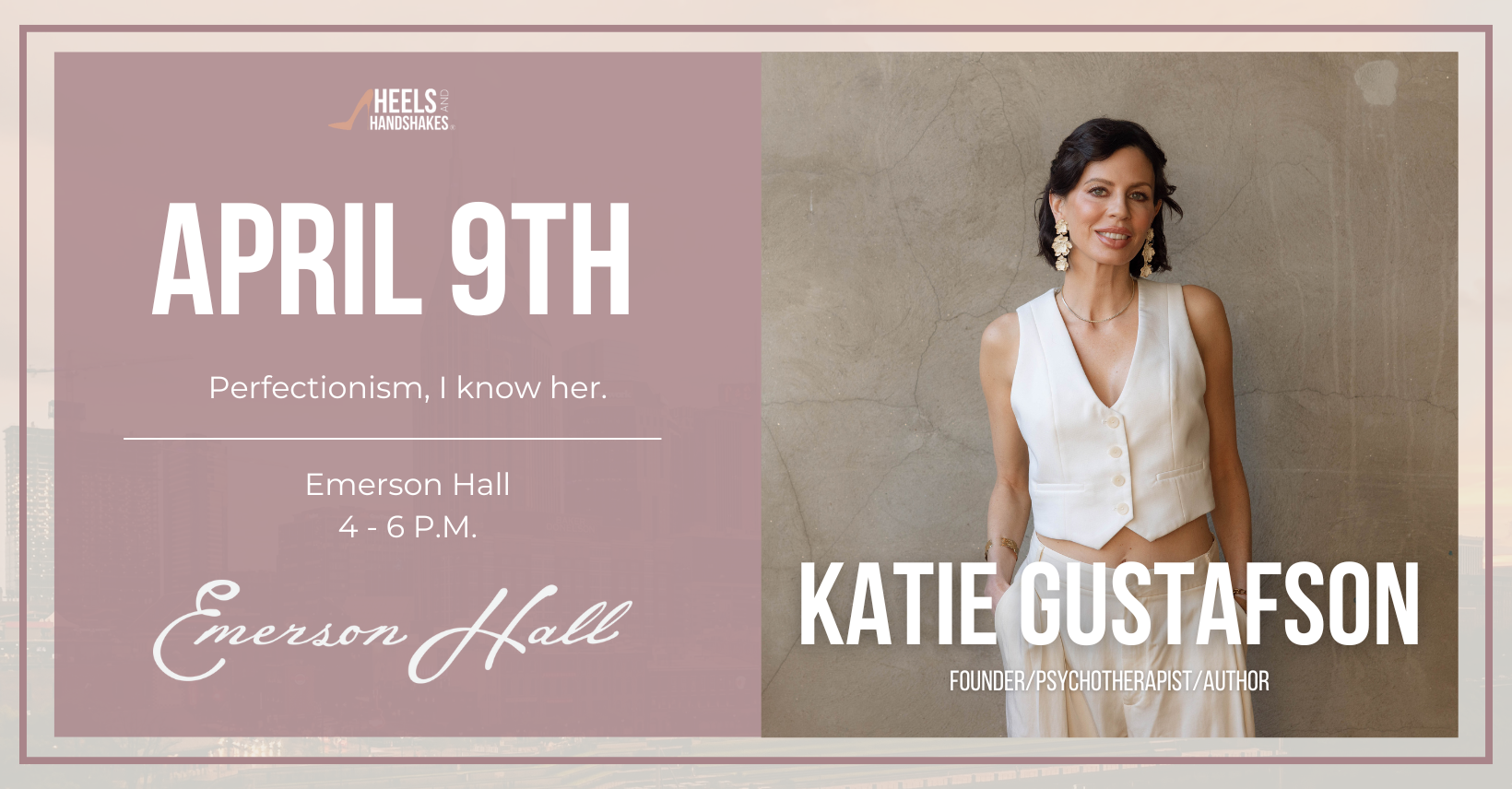 In Person Meeting | April Program Emerson Hall