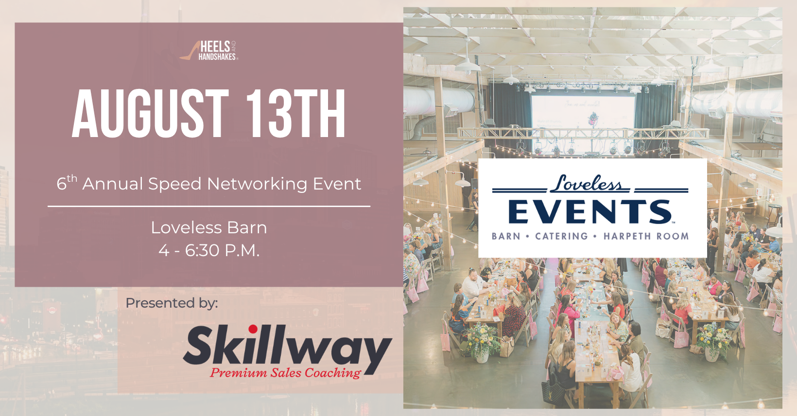 In Person | 6th Annual Speed Networking Event Presented By Skillway