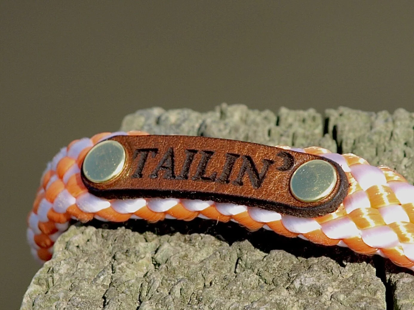 Orange Checkerboard Sunglass Strap