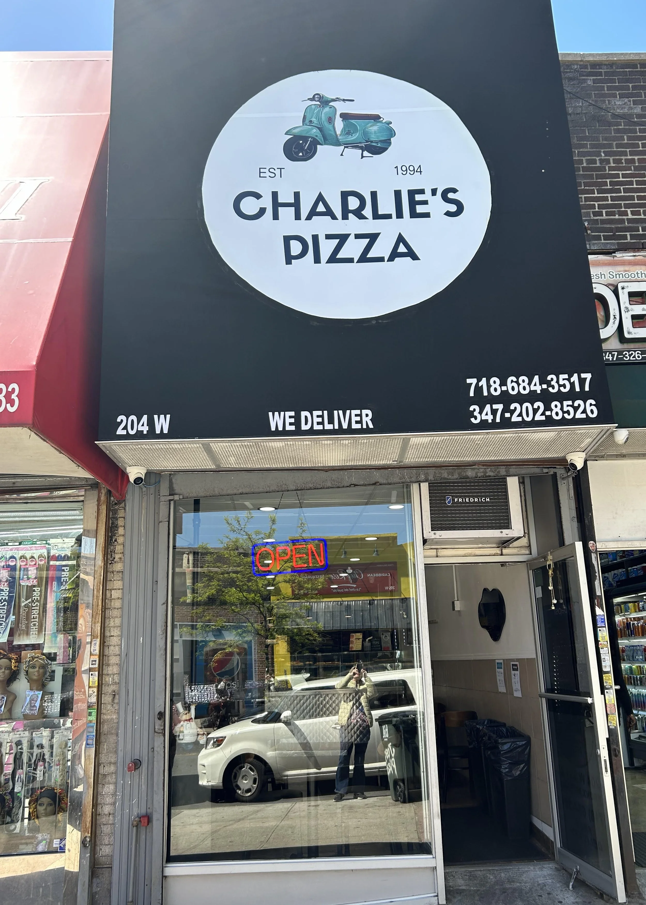 Charlie's Pizza | 204 West 231st St | 718-684-3517