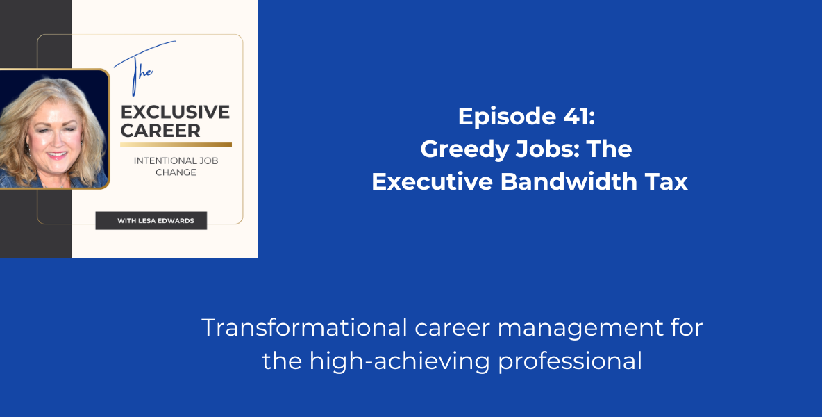 Greedy Jobs: The Executive Bandwidth Tax